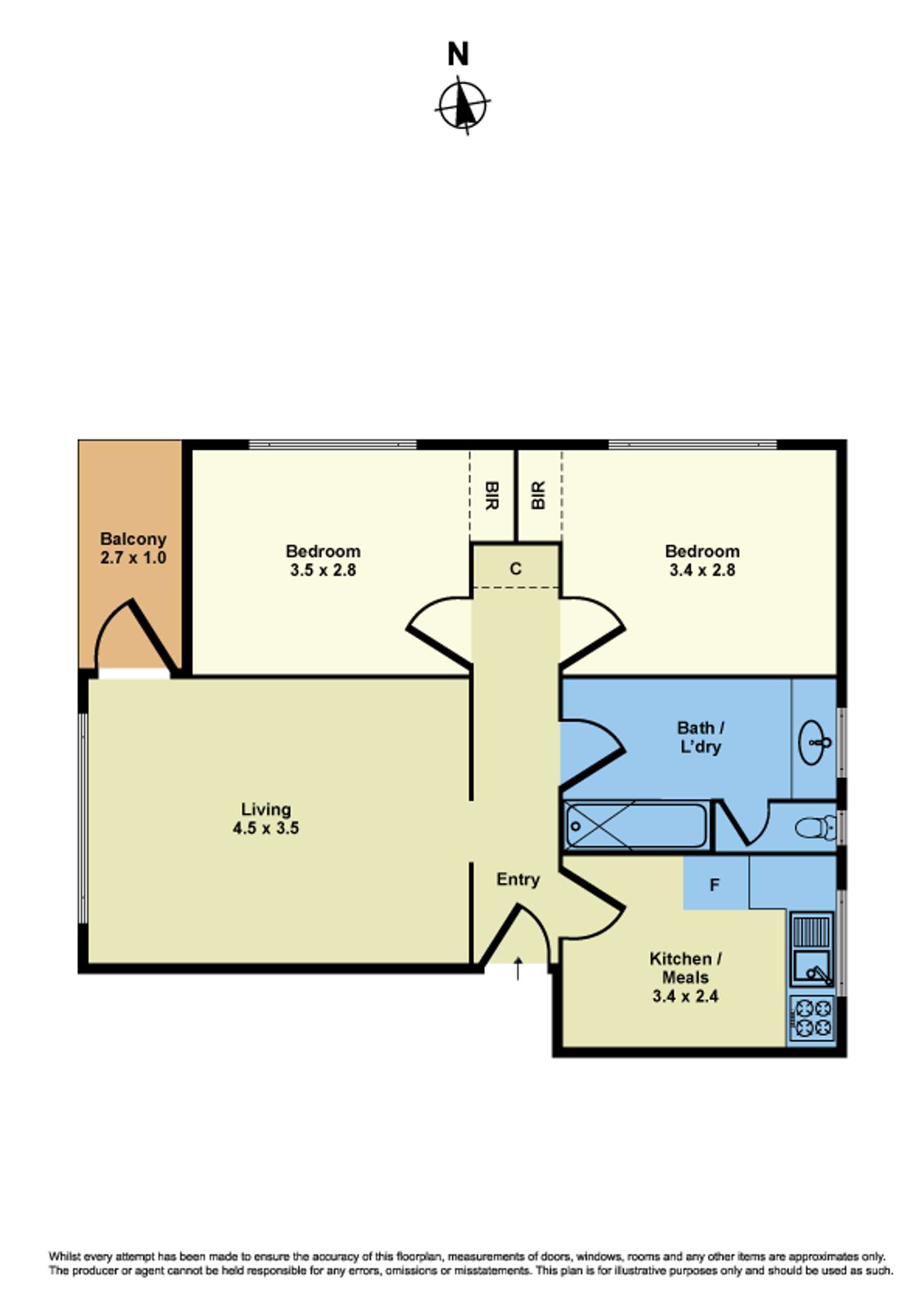 Floorplan of Homely blockOfUnits listing, 6 Una Street, Sunshine VIC 3020