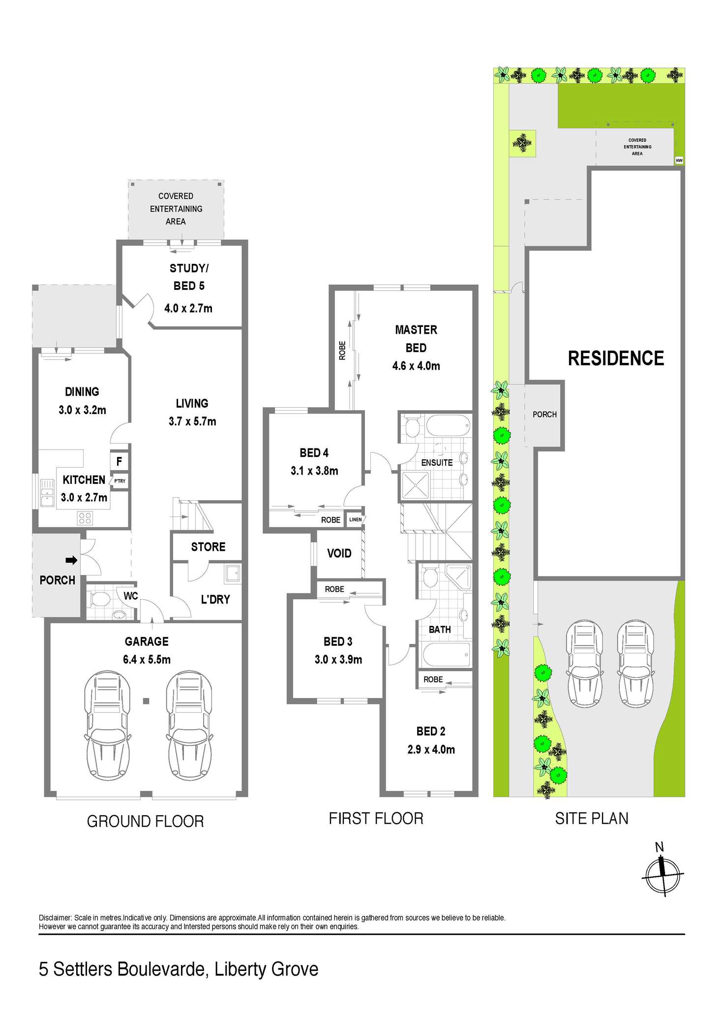 Floorplan of Homely house listing, 5 Settlers Boulevard, Liberty Grove NSW 2138