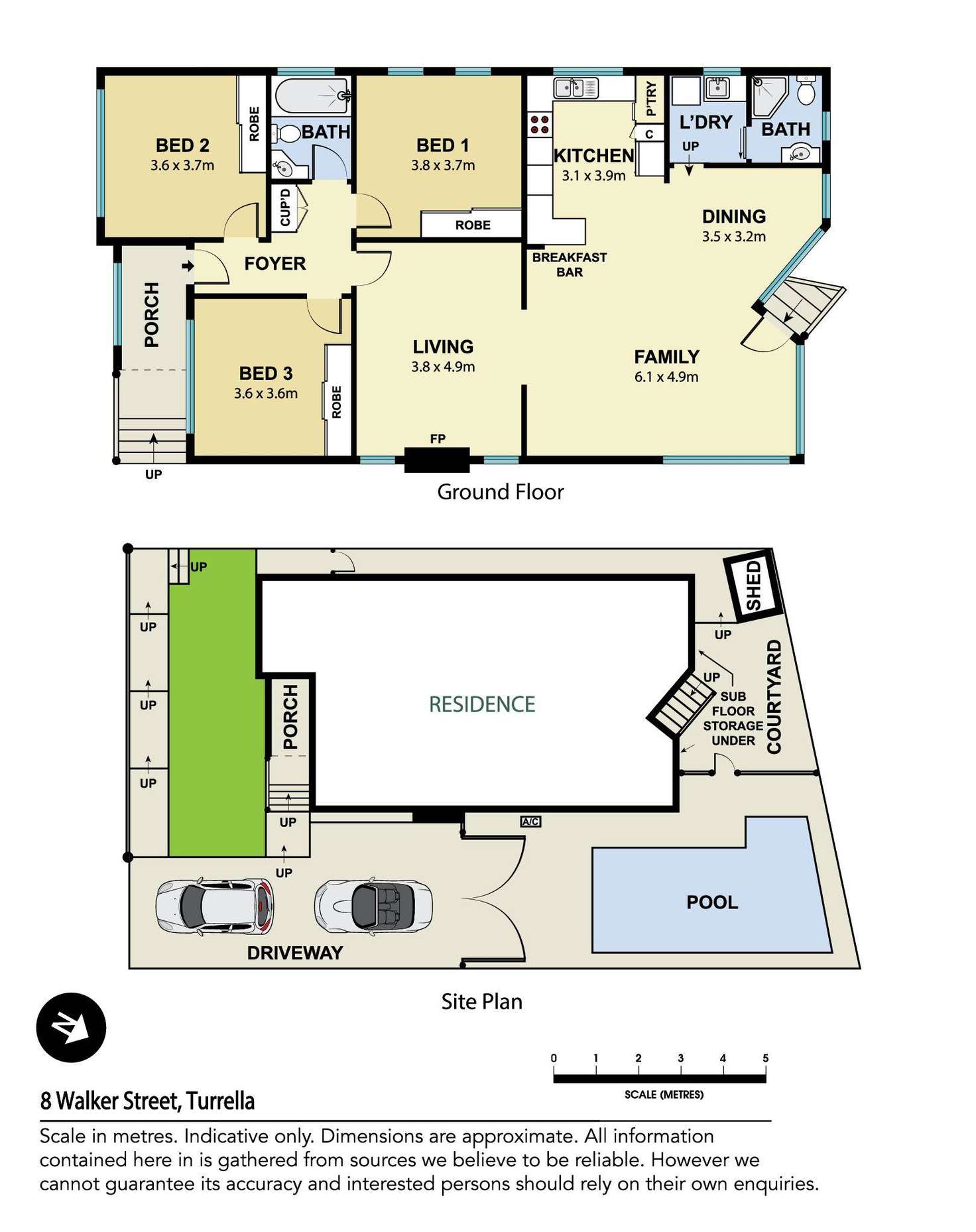 Floorplan of Homely house listing, 8 Walker Street, Turrella NSW 2205