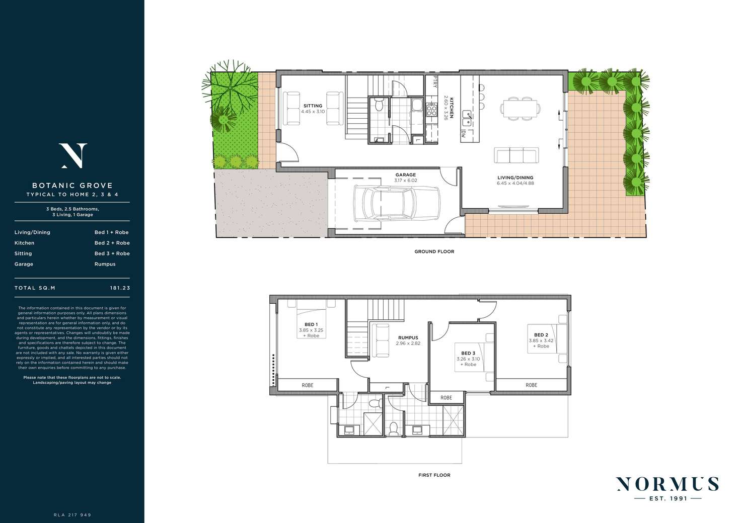 Floorplan of Homely house listing, 47A Botanic Grove, Campbelltown SA 5074