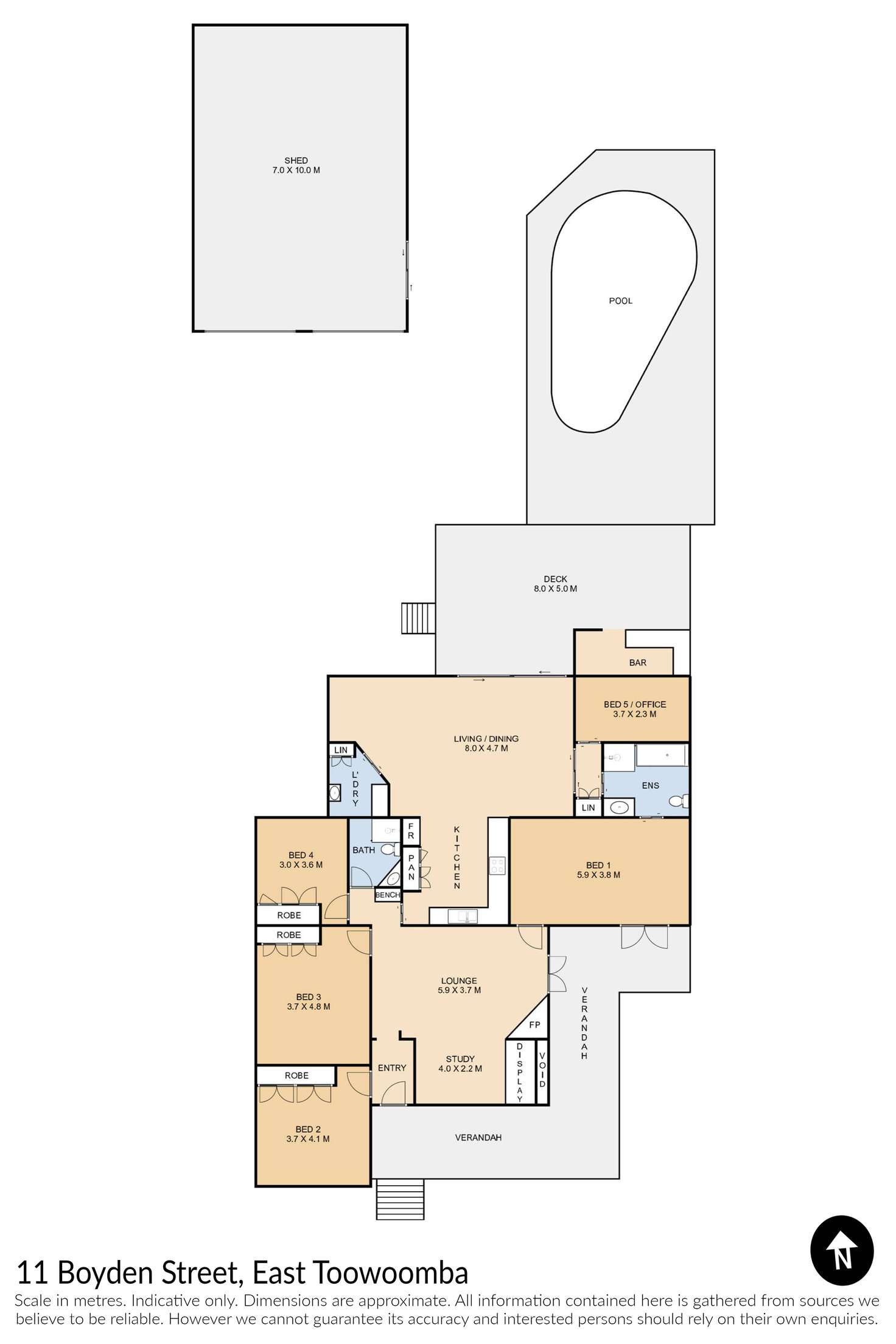 Floorplan of Homely house listing, 11 Boyden Street, East Toowoomba QLD 4350