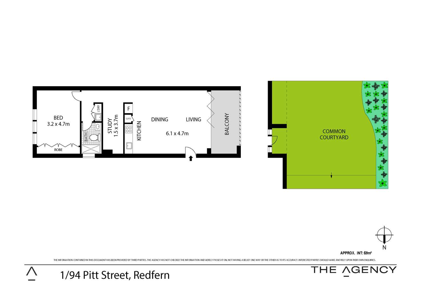 Floorplan of Homely apartment listing, 1/94 Pitt Street, Redfern NSW 2016