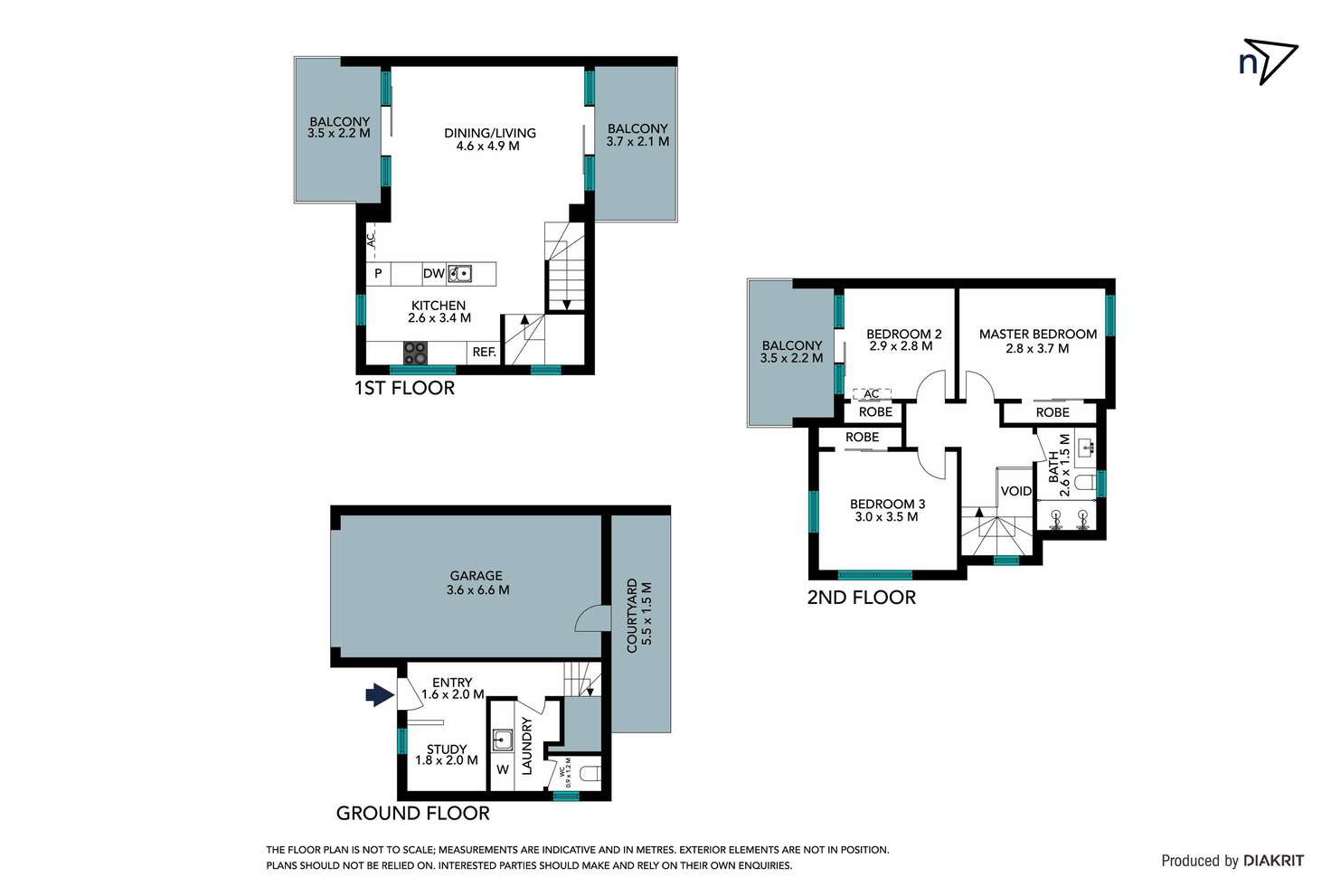 Floorplan of Homely townhouse listing, 16/68 Diamond Creek Road, Greensborough VIC 3088