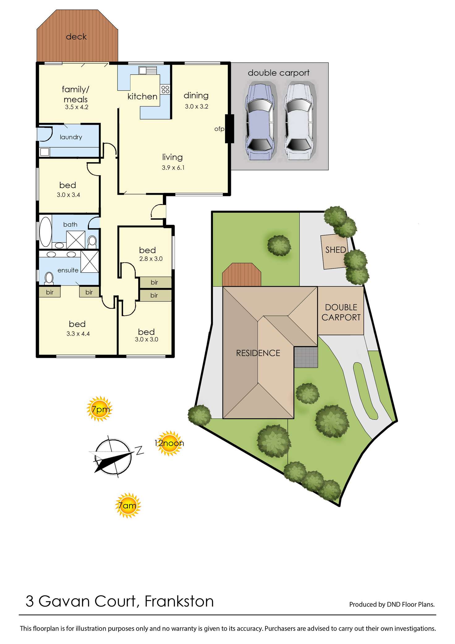 Floorplan of Homely house listing, 3 Gavan Court, Frankston VIC 3199