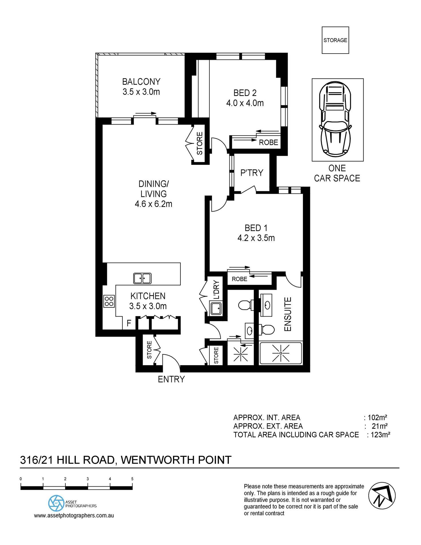 Floorplan of Homely apartment listing, 316/21 Hill Road, Wentworth Point NSW 2127