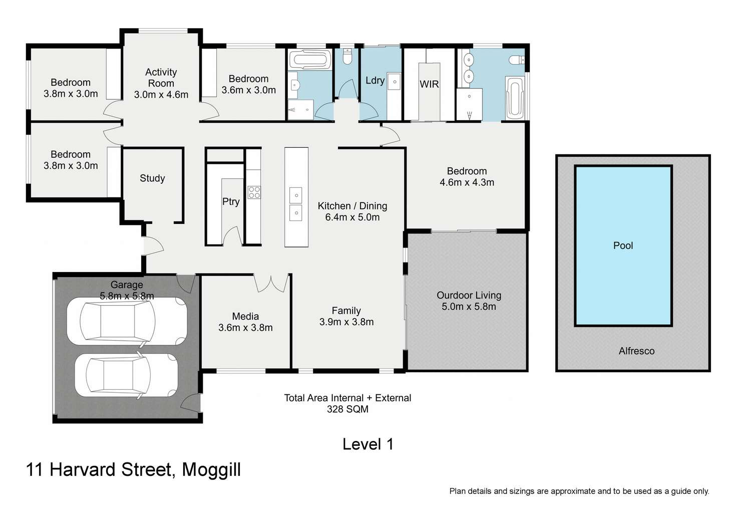 Floorplan of Homely house listing, 11 Harvard Street, Moggill QLD 4070