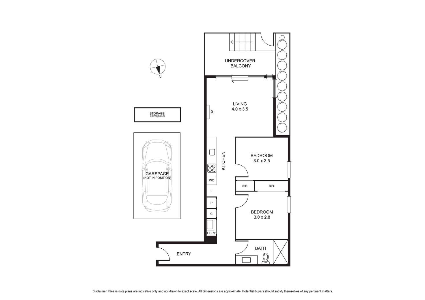 Floorplan of Homely apartment listing, G04/130 Errol Street, North Melbourne VIC 3051