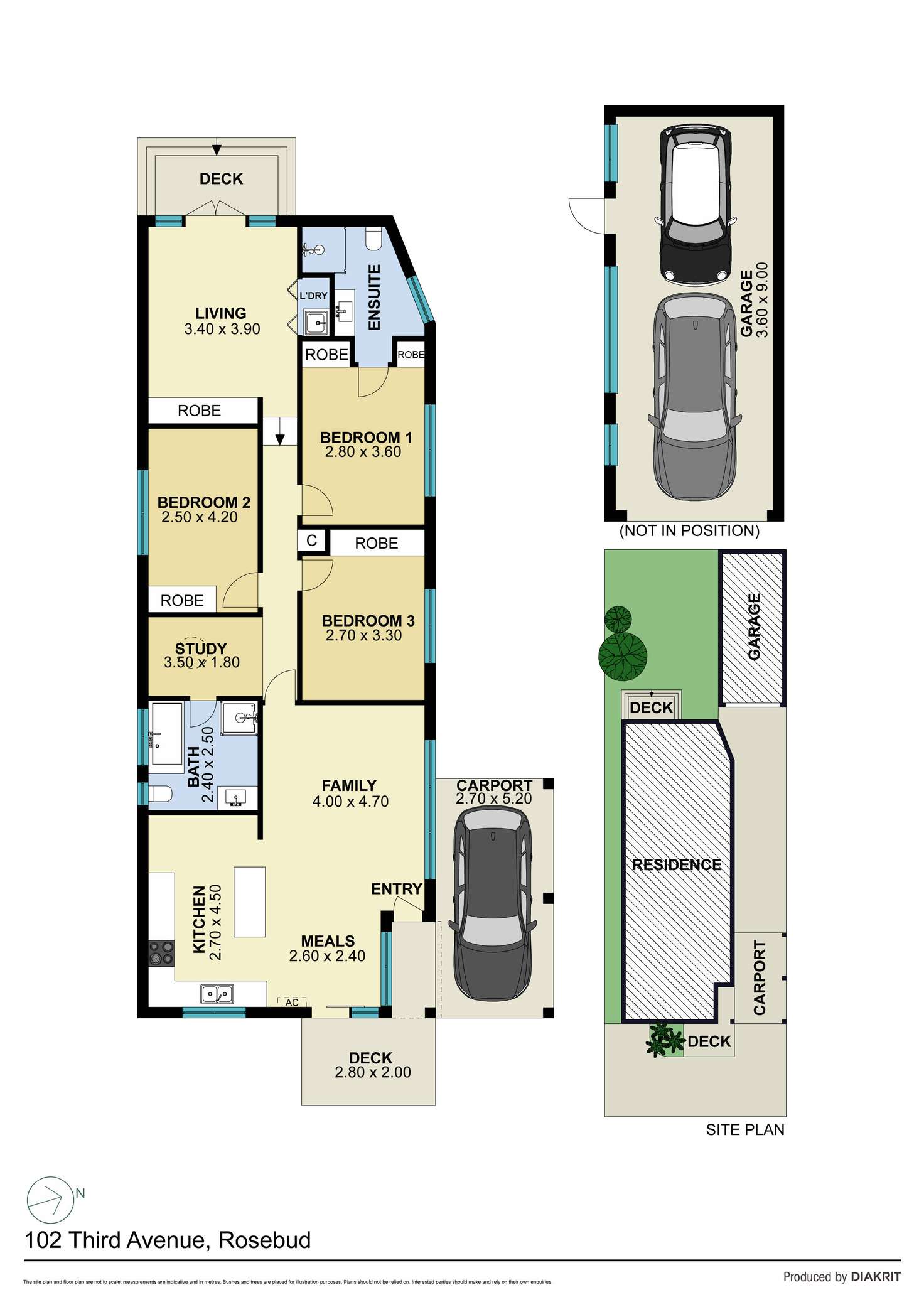 Floorplan of Homely house listing, 102 Third Avenue, Rosebud VIC 3939