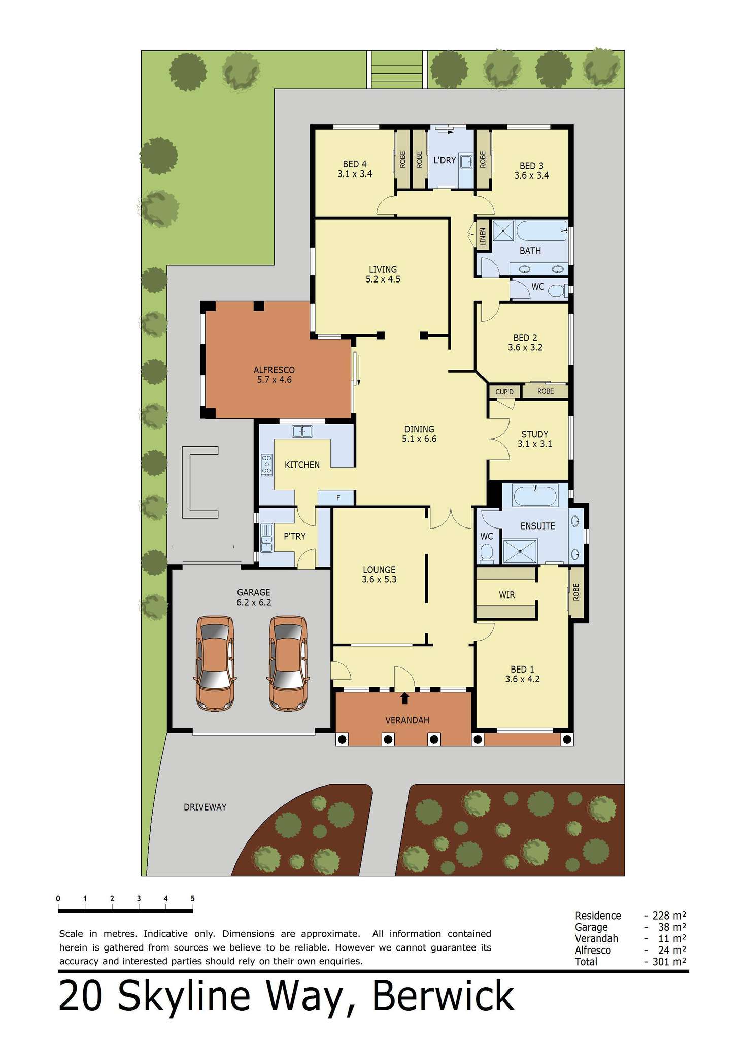Floorplan of Homely house listing, 20 Skyline Way, Berwick VIC 3806