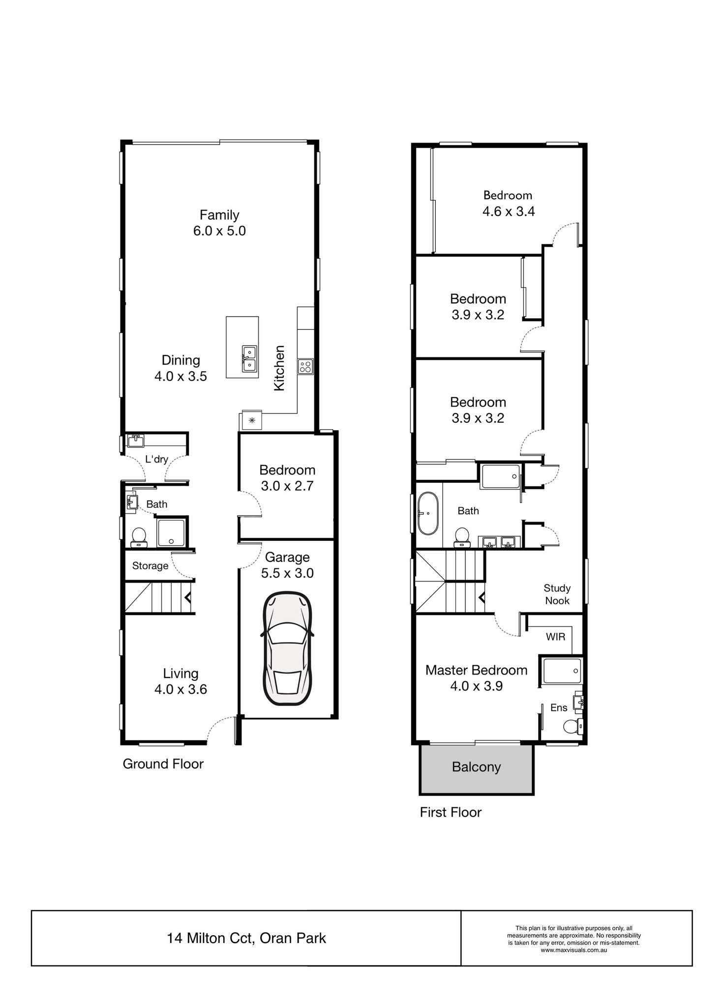 Floorplan of Homely house listing, 18B Milton Circuit, Oran Park NSW 2570