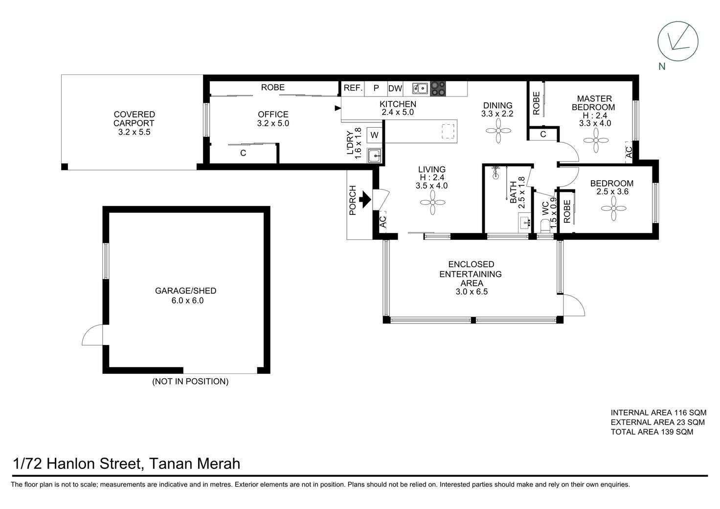 Floorplan of Homely semiDetached listing, 1/72 Hanlon Street, Tanah Merah QLD 4128