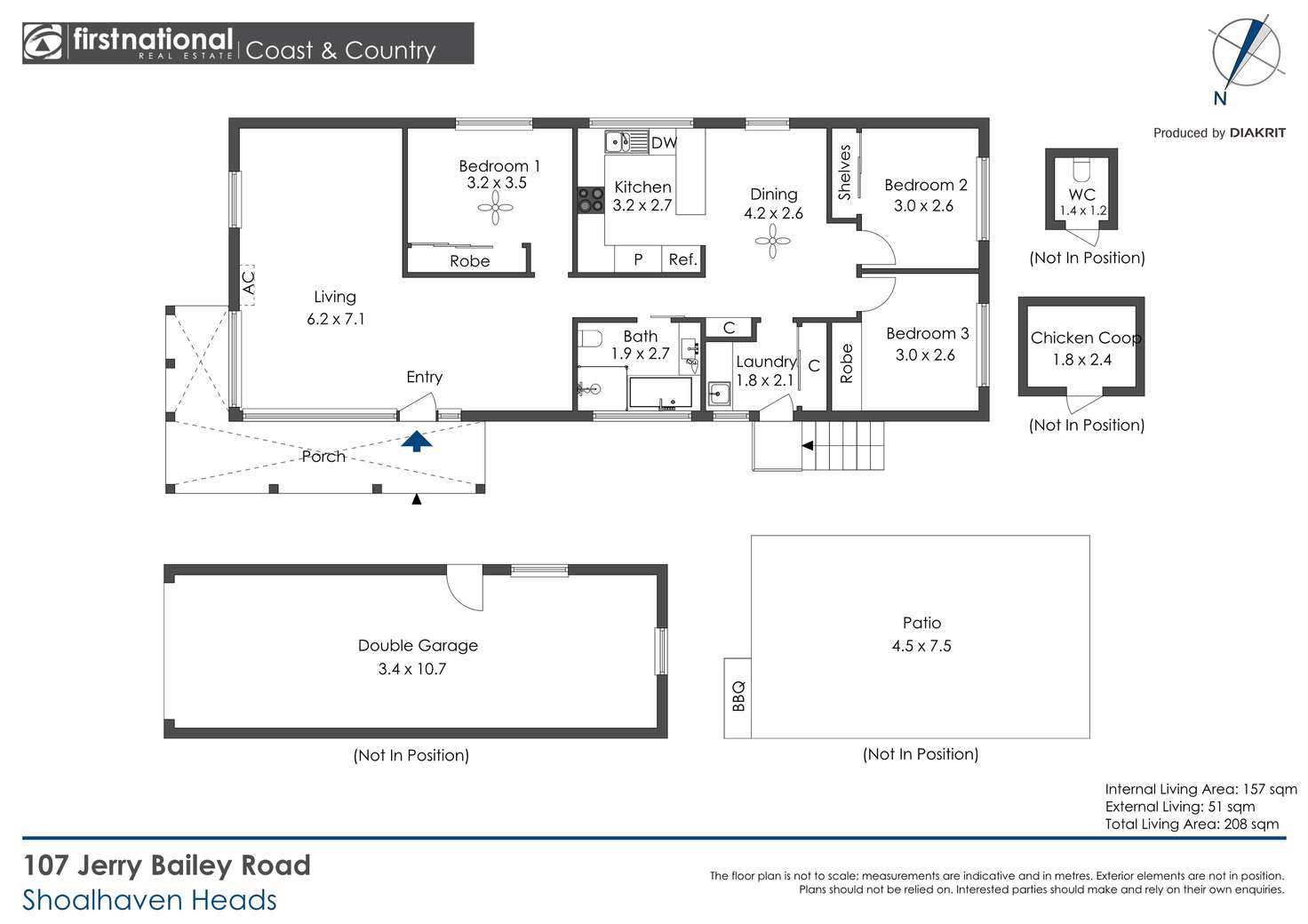 Floorplan of Homely house listing, 107 Jerry Bailey Road, Shoalhaven Heads NSW 2535