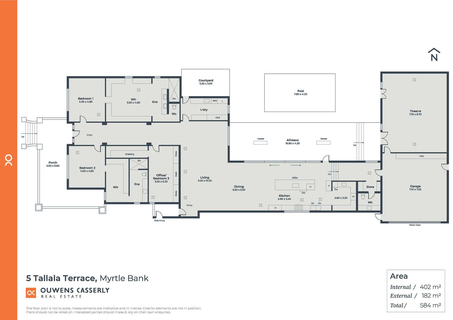 Floorplan of Homely house listing, 5 Tallala Terrace, Myrtle Bank SA 5064