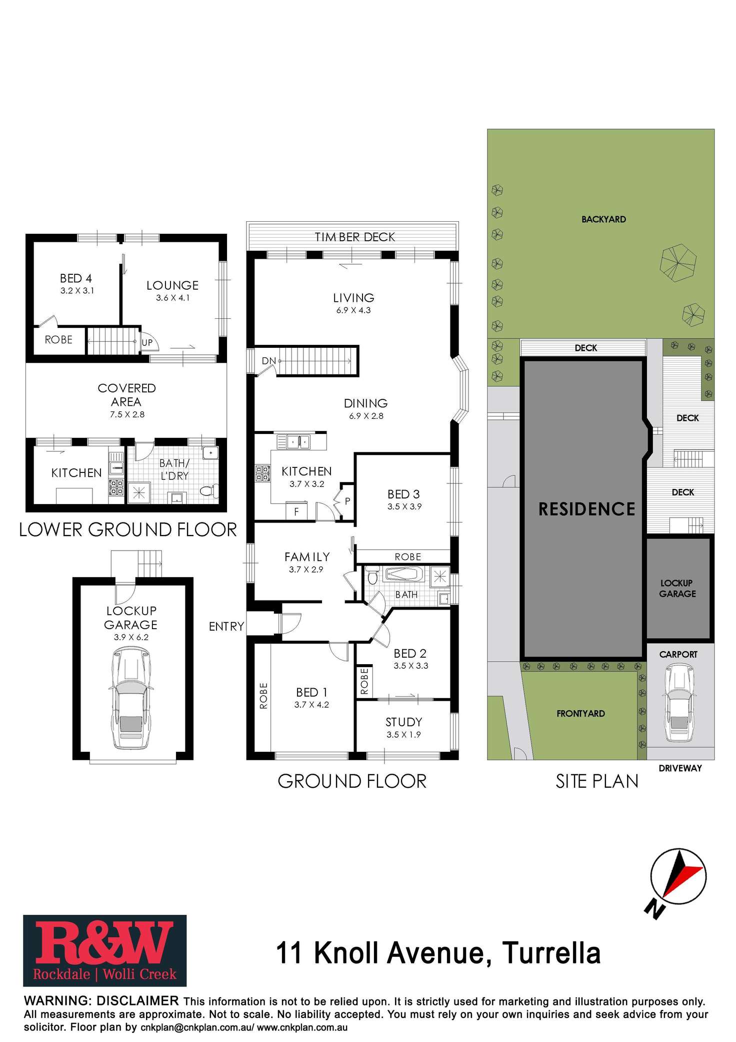 Floorplan of Homely house listing, 11 Knoll Avenue, Turrella NSW 2205