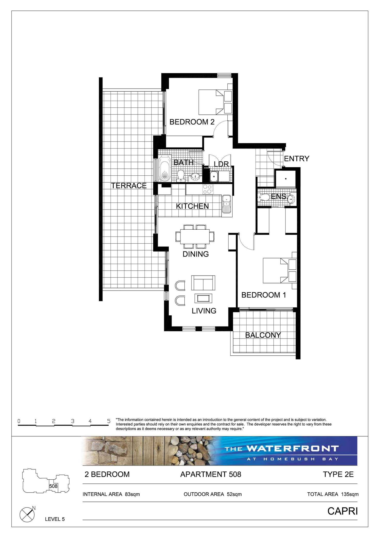 Floorplan of Homely unit listing, 508/1 The Piazza, Wentworth Point NSW 2127