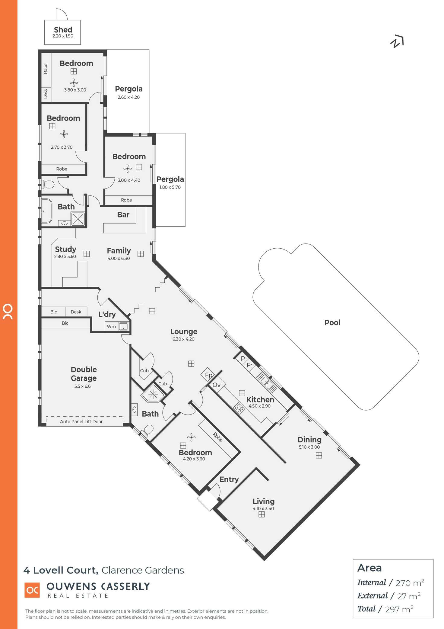 Floorplan of Homely house listing, 4 Lovell Court, Clarence Gardens SA 5039