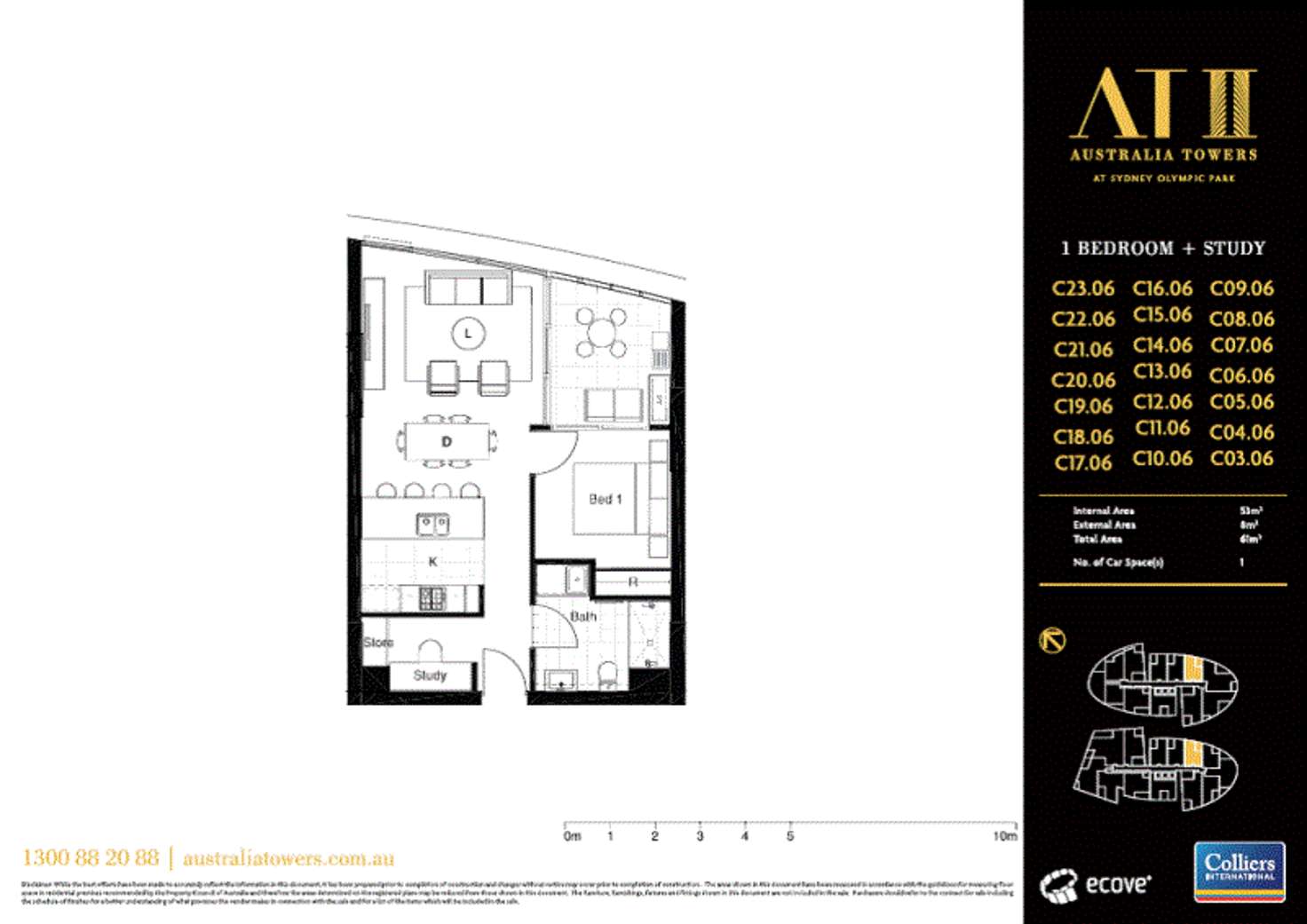 Floorplan of Homely apartment listing, 606/7 Australia Avenue, Sydney Olympic Park NSW 2127