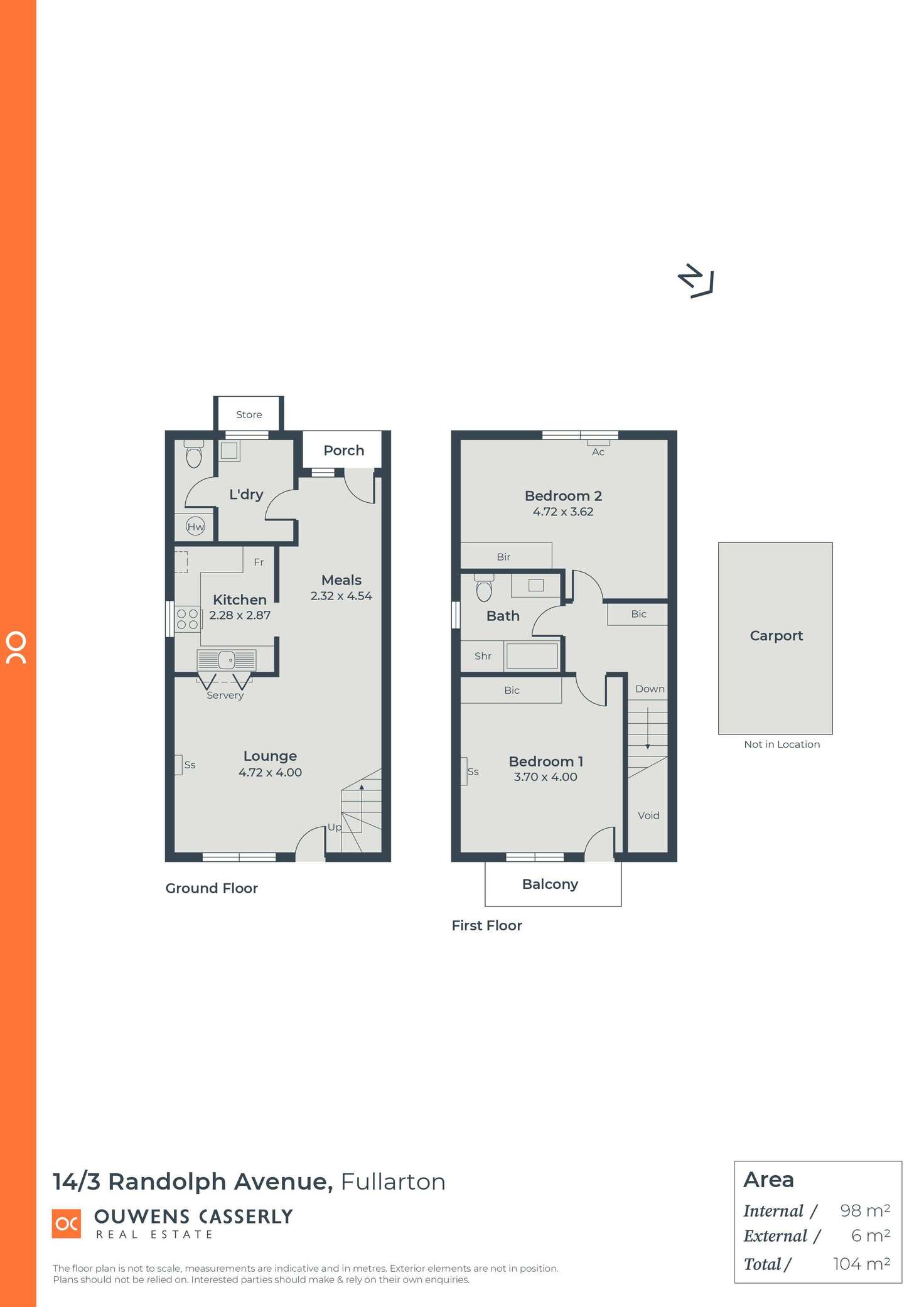 Floorplan of Homely unit listing, 14/3 Randolph Avenue, Fullarton SA 5063