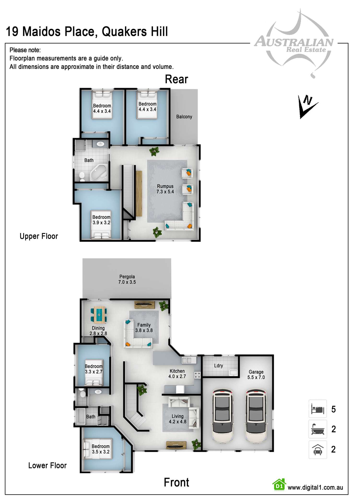 Floorplan of Homely house listing, 19 Maidos Place, Quakers Hill NSW 2763