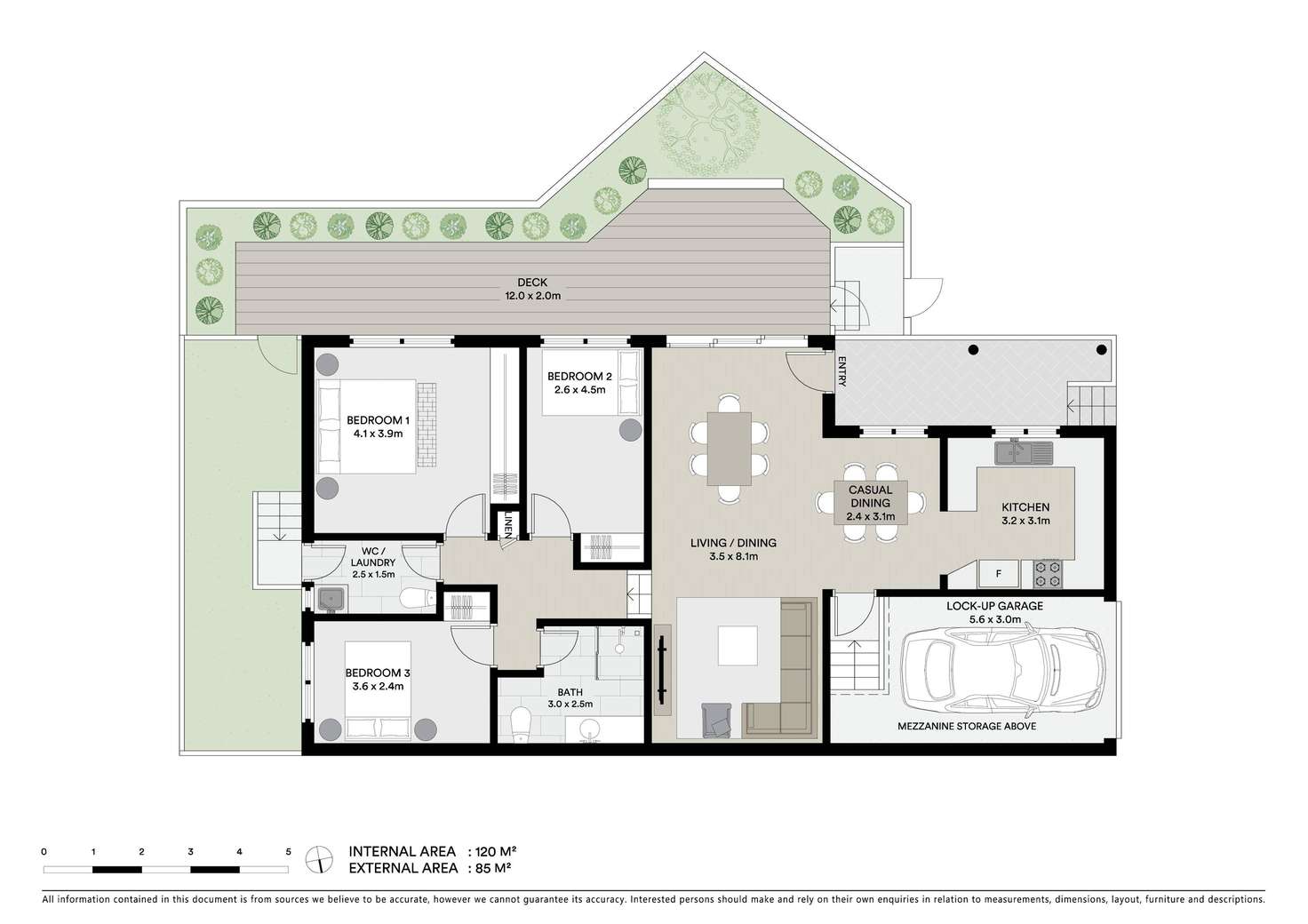 Floorplan of Homely villa listing, 1/63-65 Denman Avenue, Woolooware NSW 2230