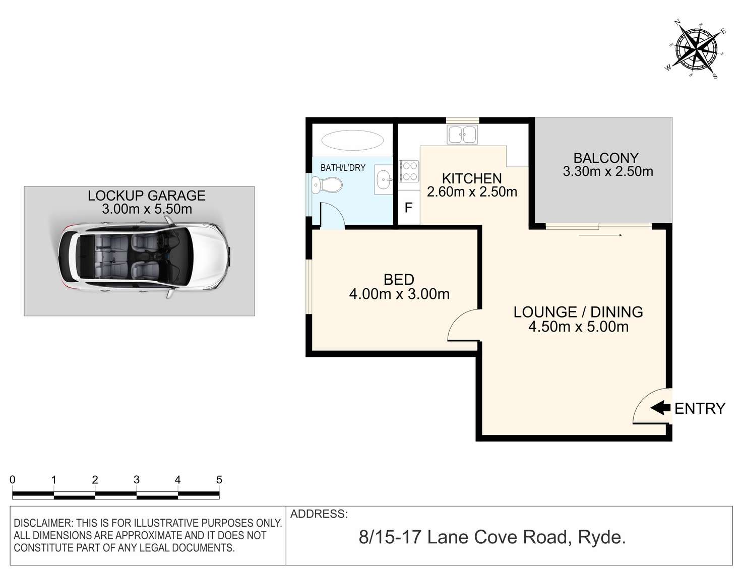 Floorplan of Homely apartment listing, 8/15-17 Lane Cove Road, Ryde NSW 2112