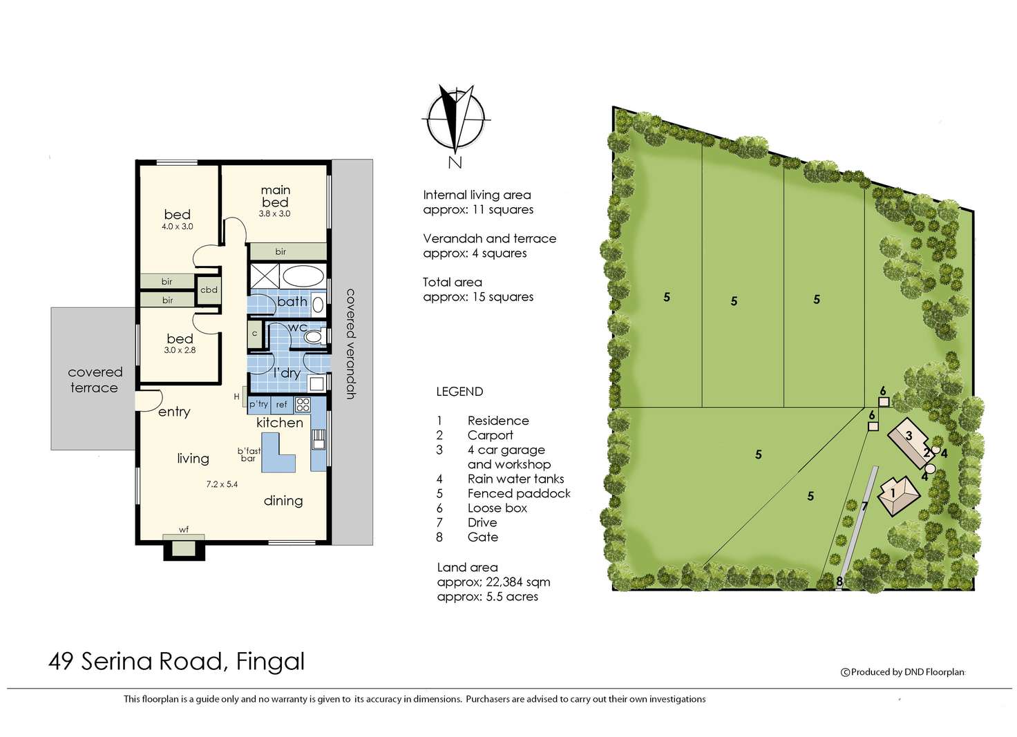 Floorplan of Homely house listing, 49 Serina Road, Fingal VIC 3939