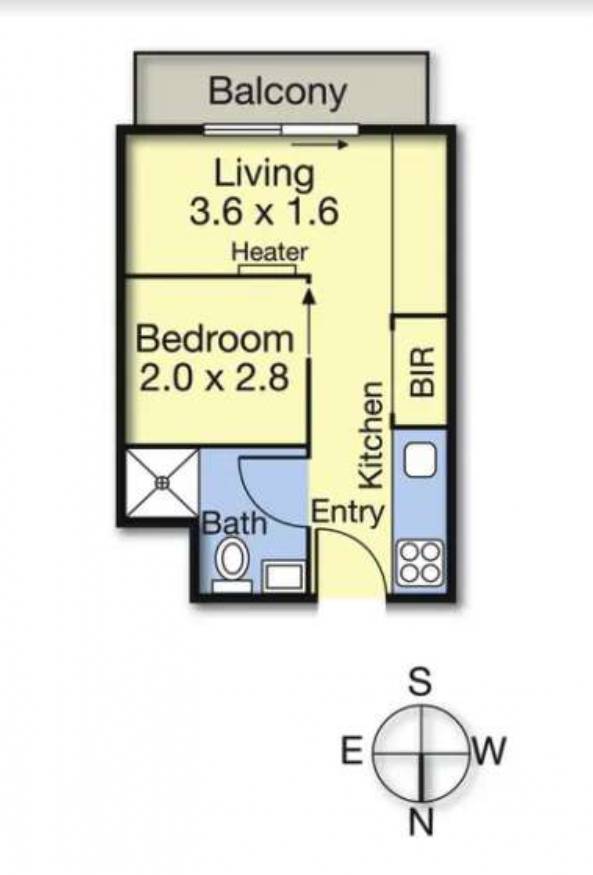Floorplan of Homely apartment listing, 1728 Dandenong Road, Clayton VIC 3168