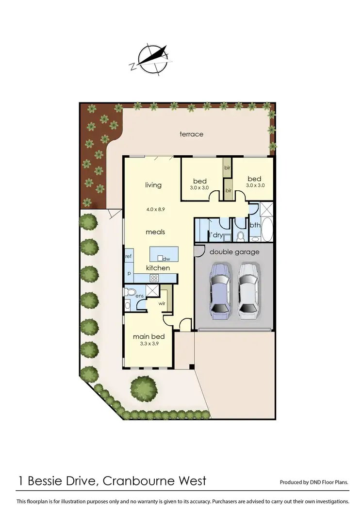 Floorplan of Homely house listing, 1 Bessie Drive, Cranbourne West VIC 3977