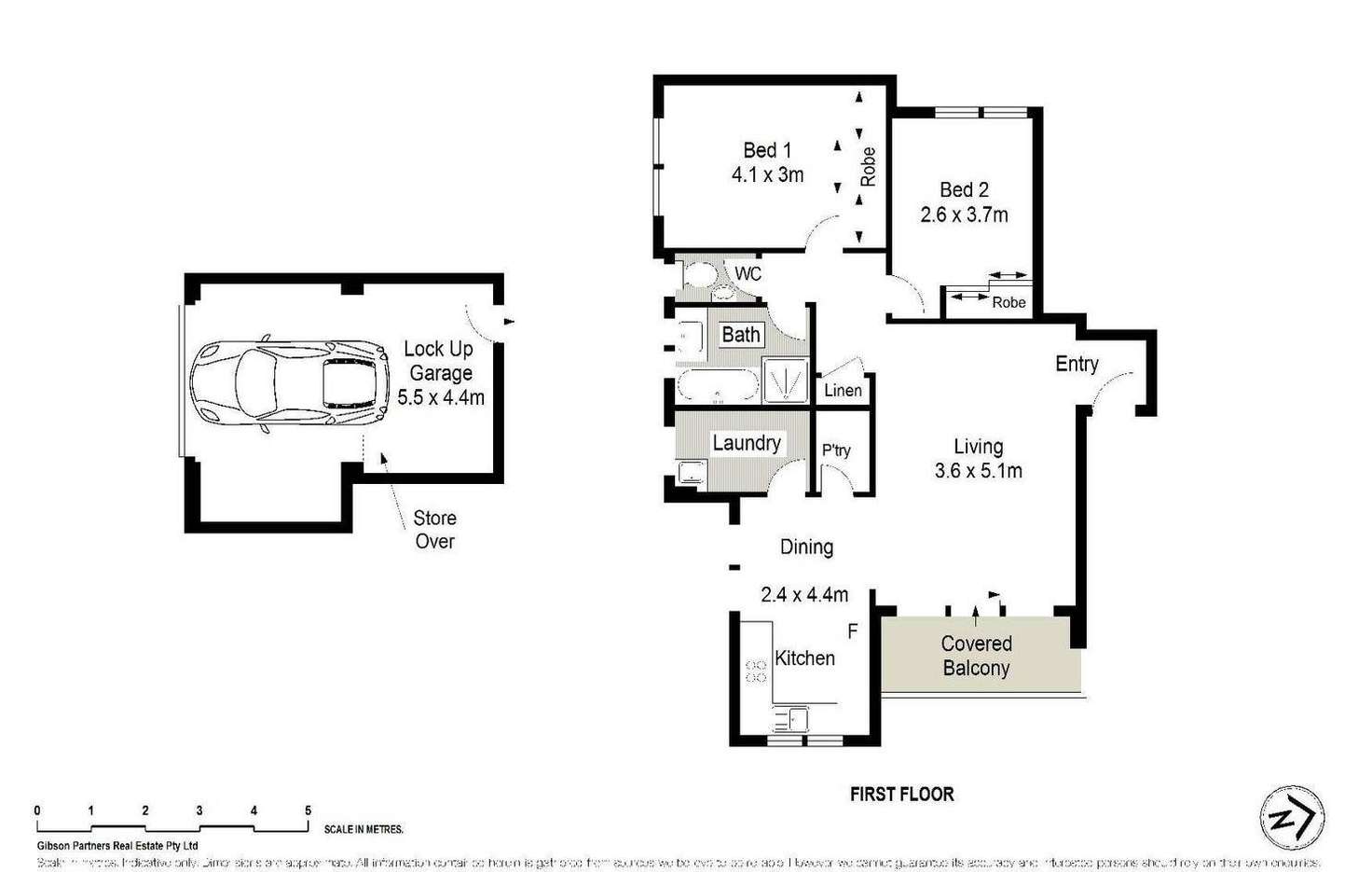 Floorplan of Homely apartment listing, 2/6 Caronia Avenue, Cronulla NSW 2230
