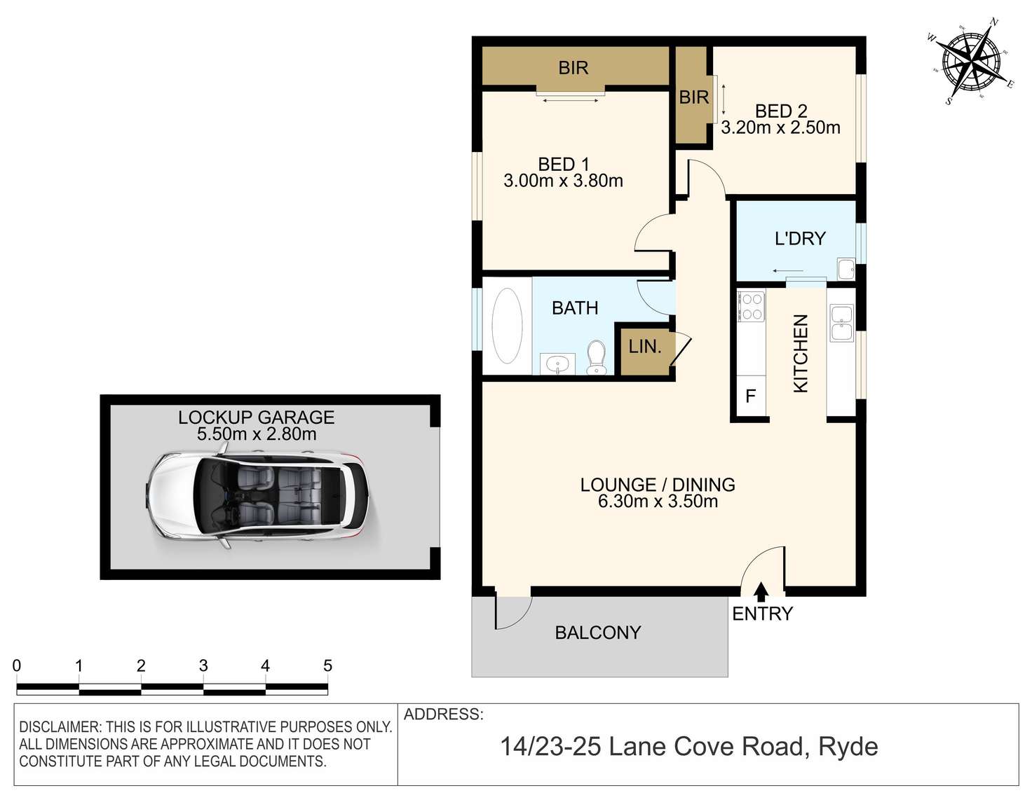 Floorplan of Homely apartment listing, 14/23-25 Lane Cove Road, Ryde NSW 2112