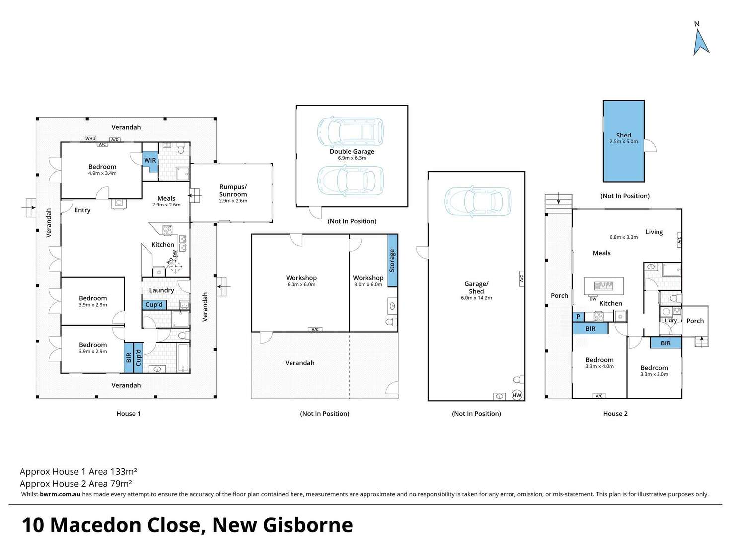 Floorplan of Homely house listing, 10 Macedon Close, New Gisborne VIC 3438