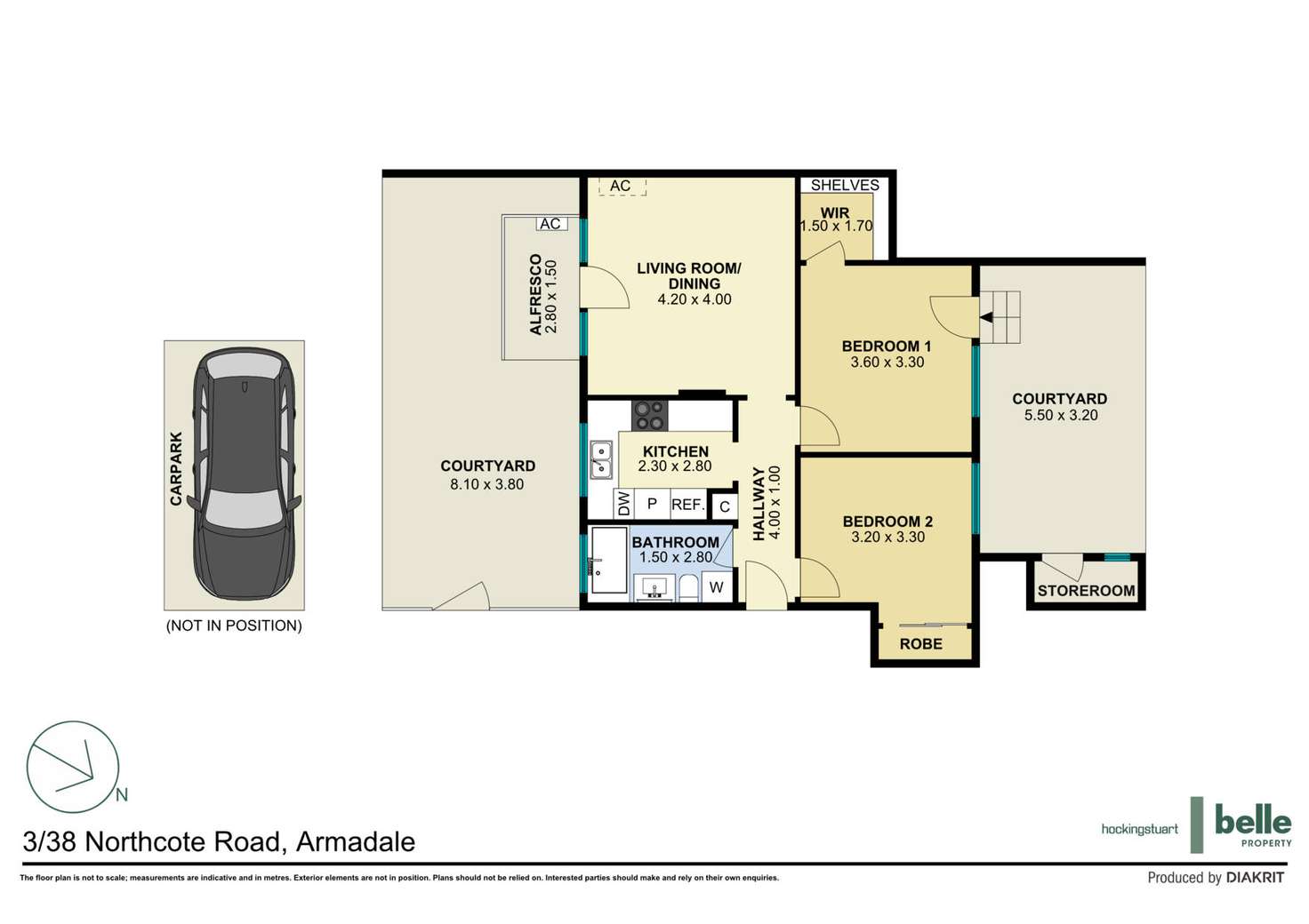 Floorplan of Homely apartment listing, 3/38 Northcote Road, Armadale VIC 3143