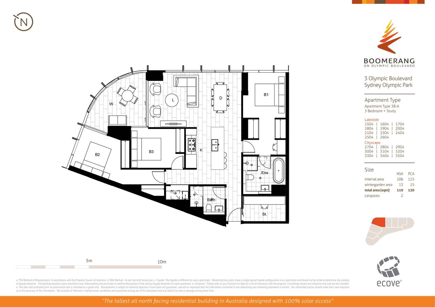 Floorplan of Homely apartment listing, 1804/3 Olympic Boulevard, Sydney Olympic Park NSW 2127