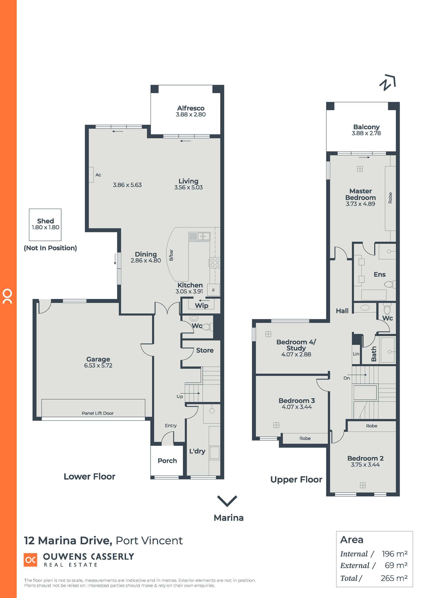 Floorplan of Homely house listing, 12A Marina Drive, Port Vincent SA 5581