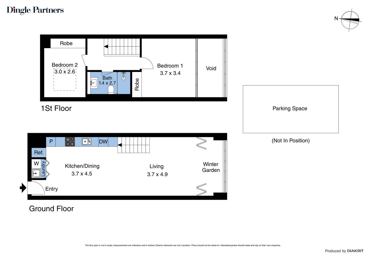 Floorplan of Homely apartment listing, 2403/60 Market Street, Melbourne VIC 3000