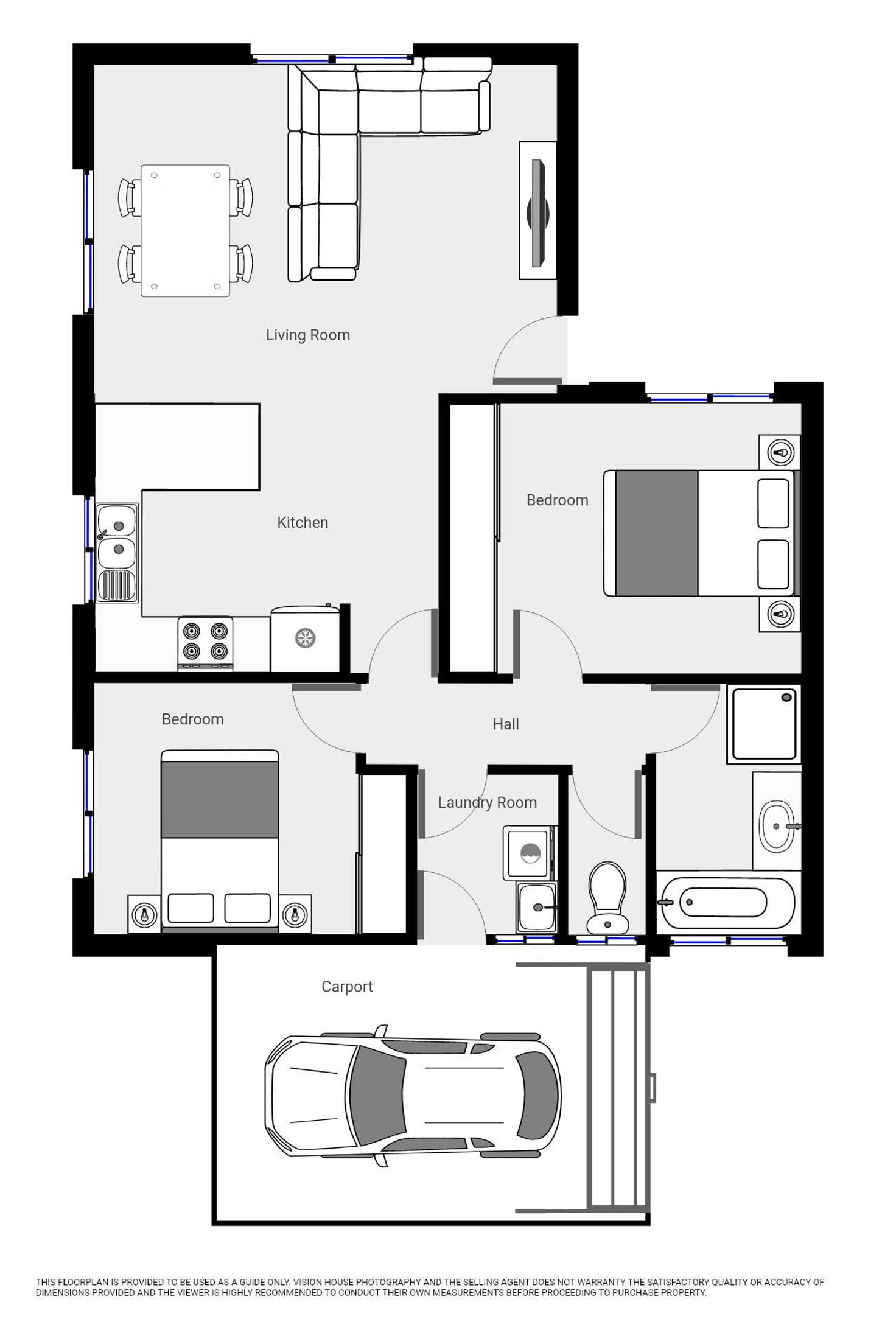 Floorplan of Homely house listing, 1/8 Batey Crescent, Mildura VIC 3500