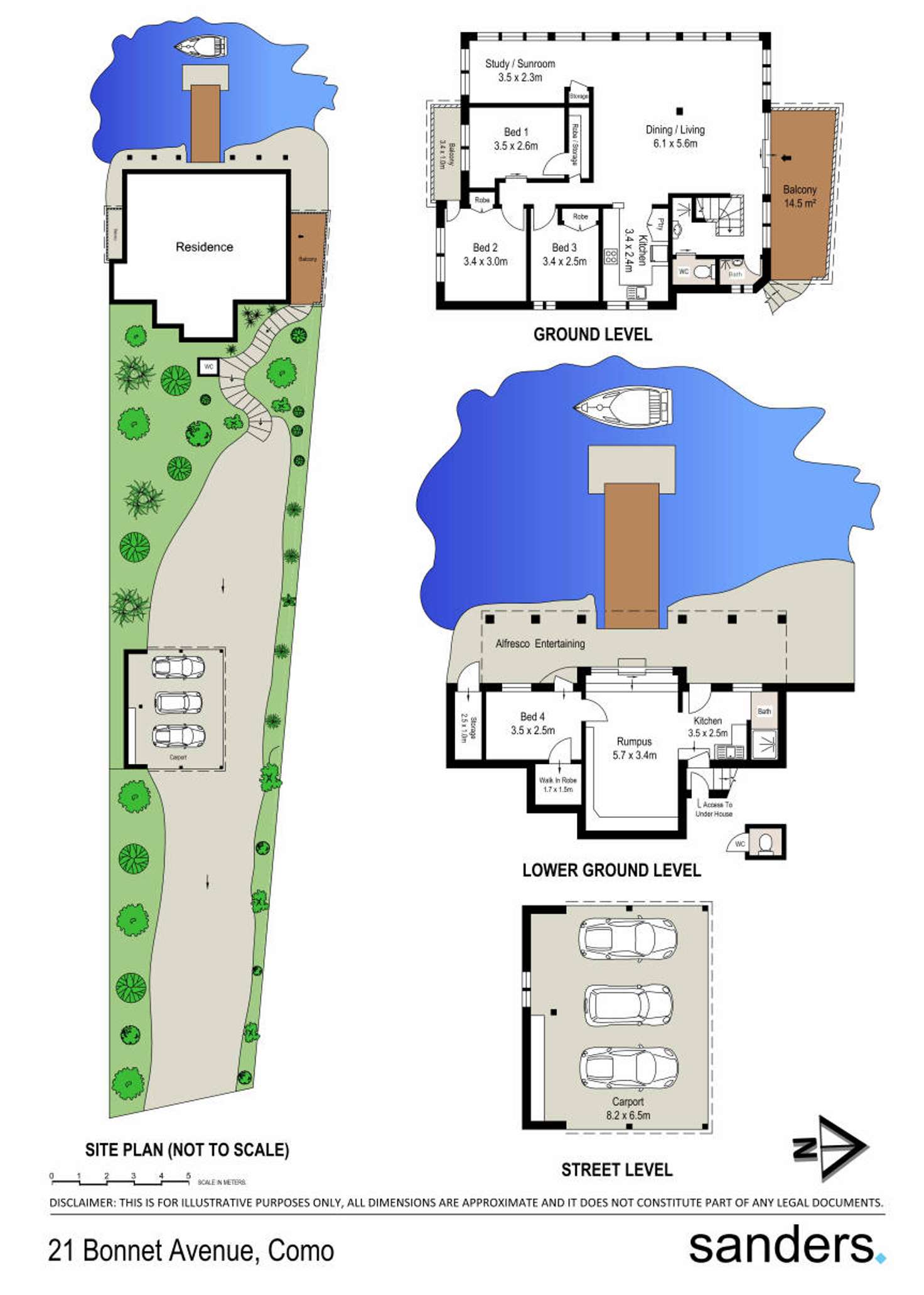 Floorplan of Homely house listing, 21 Bonnet Avenue, Como NSW 2226
