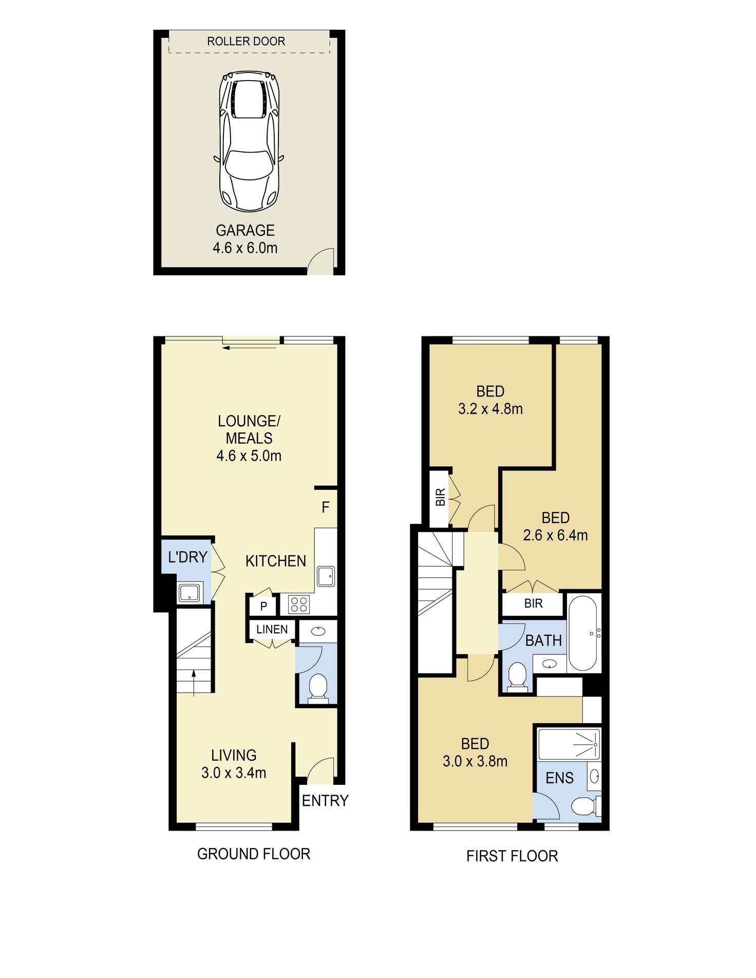 Floorplan of Homely townhouse listing, 29 Mamic Boulevard, Fraser Rise VIC 3336