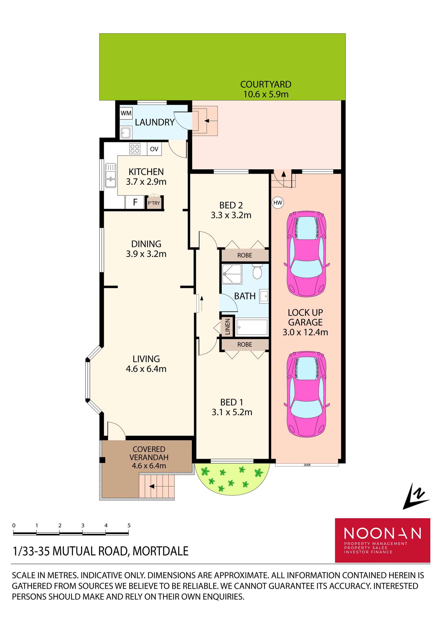Floorplan of Homely villa listing, 1/33 Mutual Road, Mortdale NSW 2223