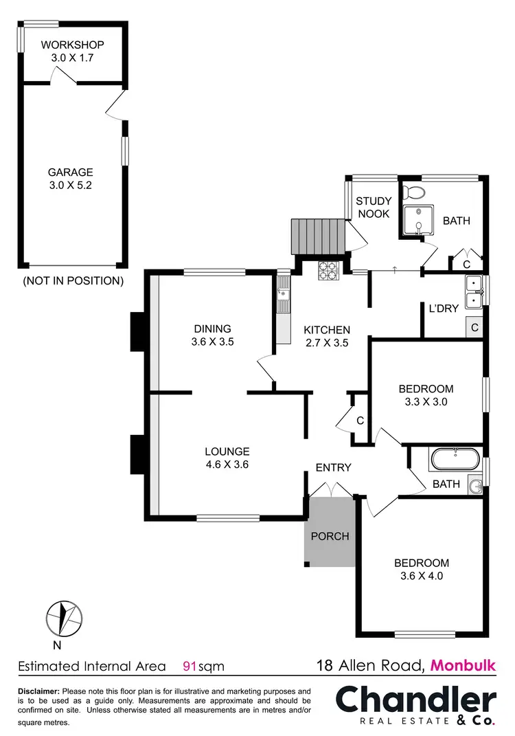 Floorplan of Homely house listing, 18 Allen Road, Monbulk VIC 3793