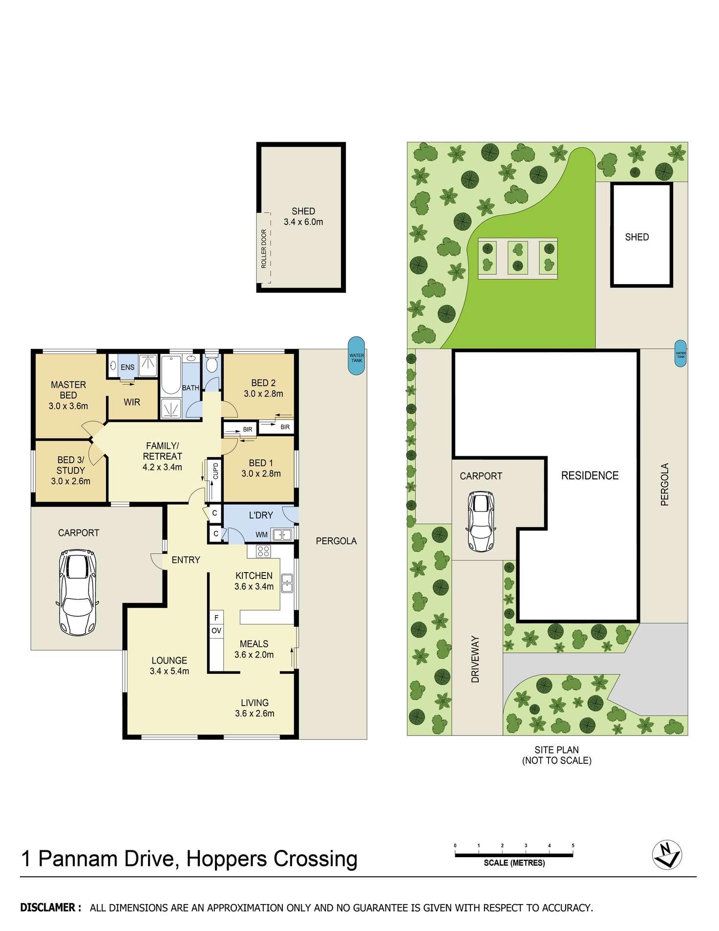 Floorplan of Homely house listing, 1 Pannam Drive, Hoppers Crossing VIC 3029