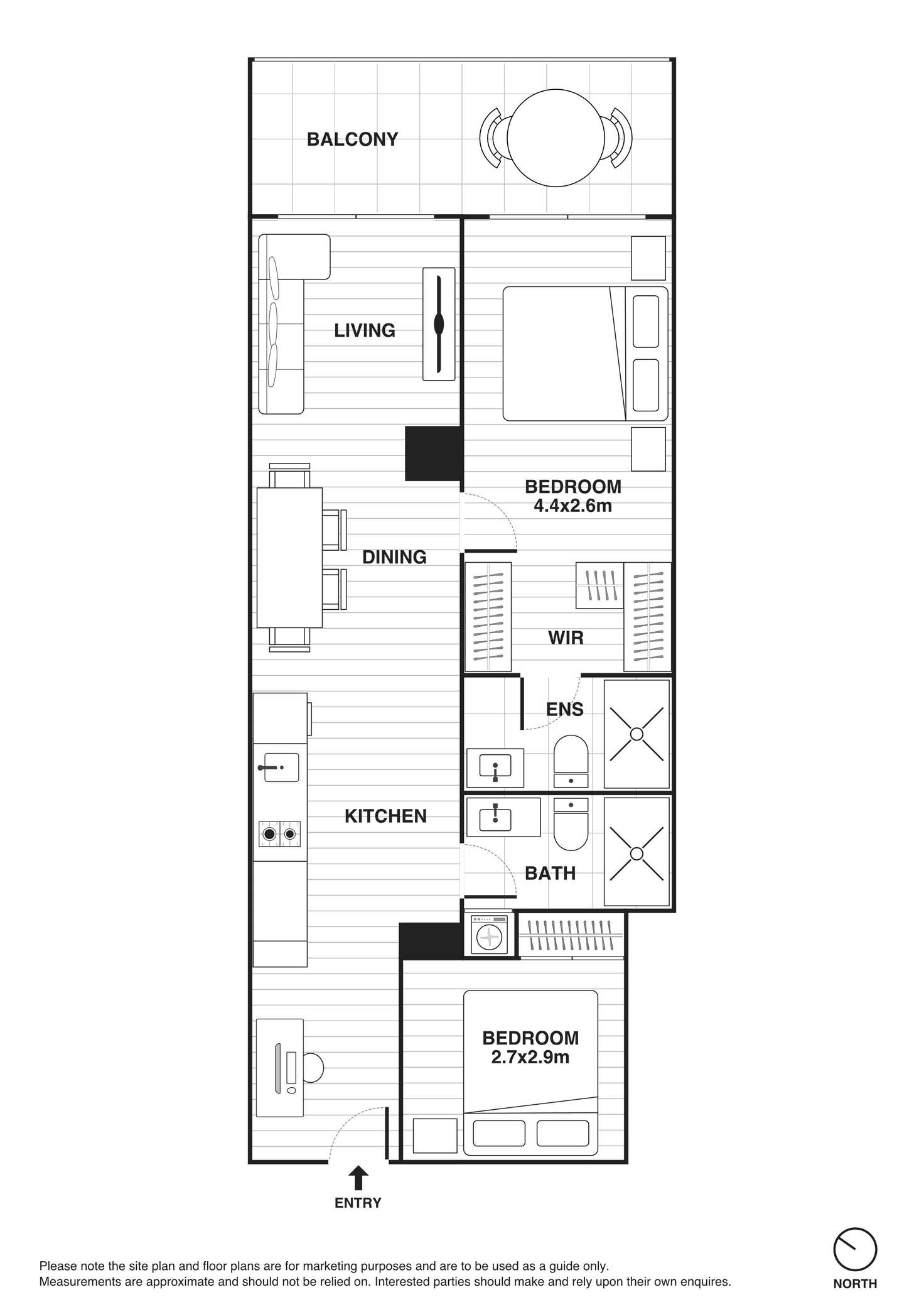 Floorplan of Homely apartment listing, 1922/199 William Street, Melbourne VIC 3000