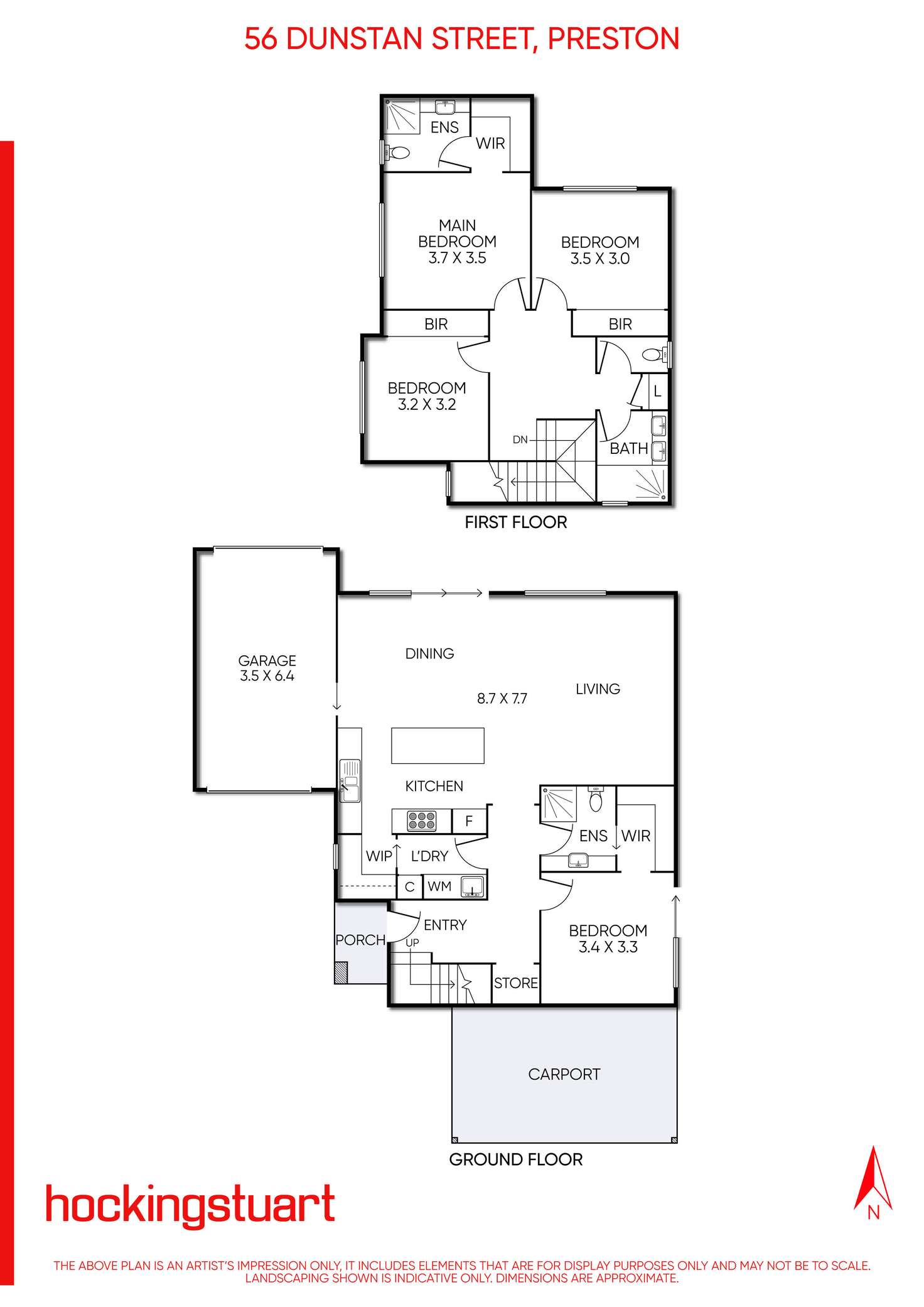 Floorplan of Homely house listing, 56 Dunstan Street, Preston VIC 3072