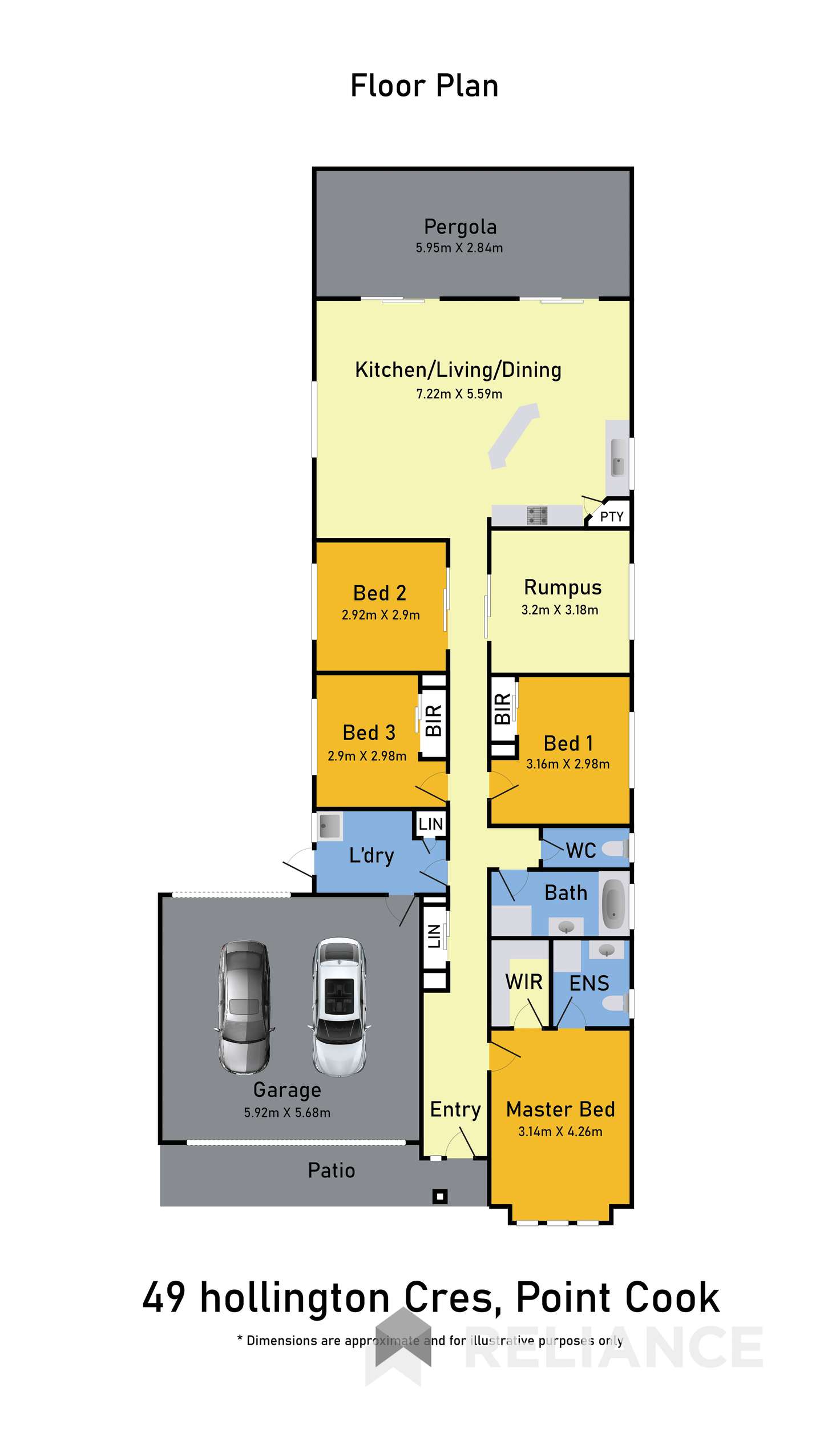 Floorplan of Homely house listing, 49 Hollington Crescent, Point Cook VIC 3030
