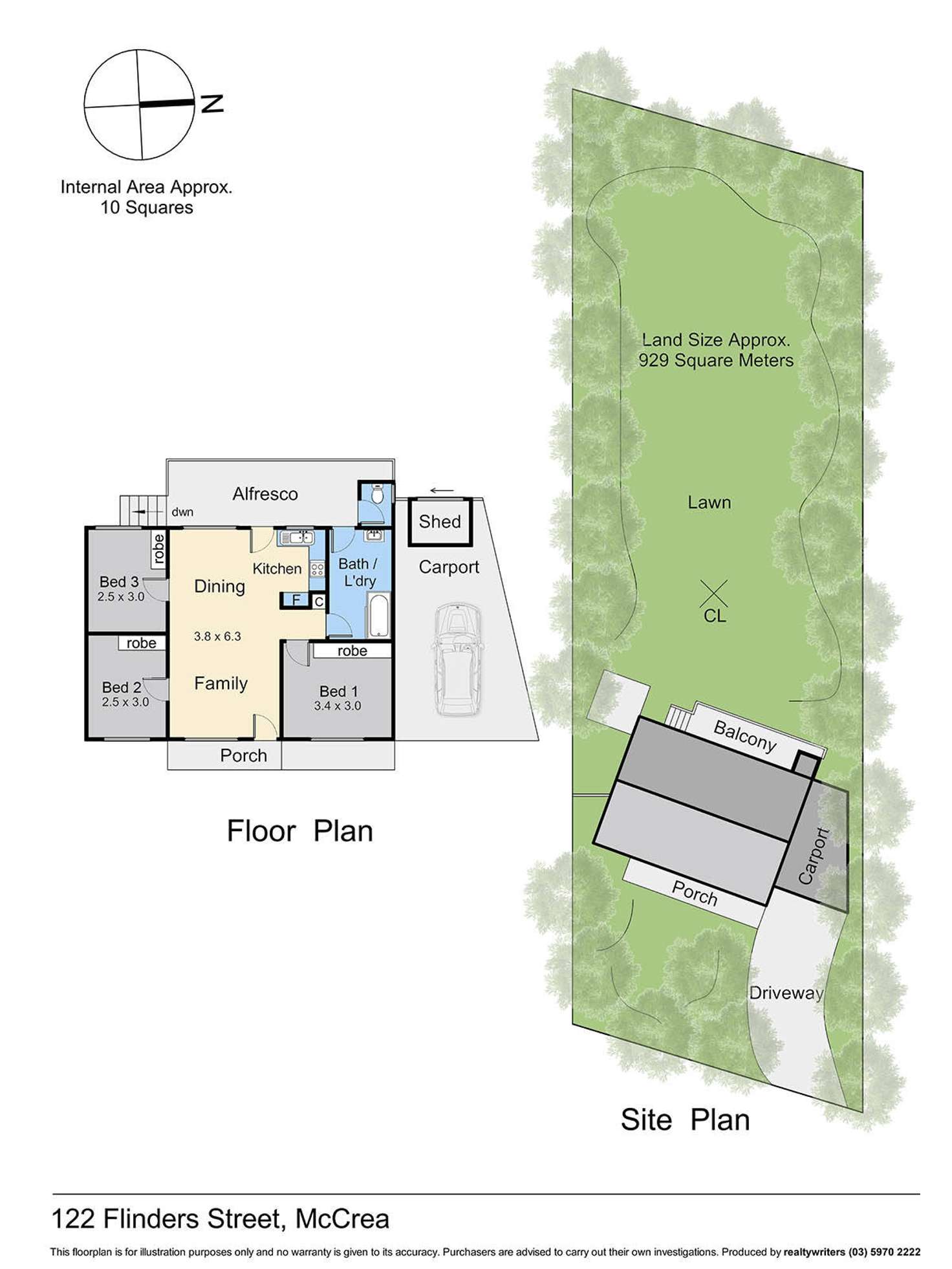 Floorplan of Homely house listing, 122 Flinders Street, Mccrae VIC 3938