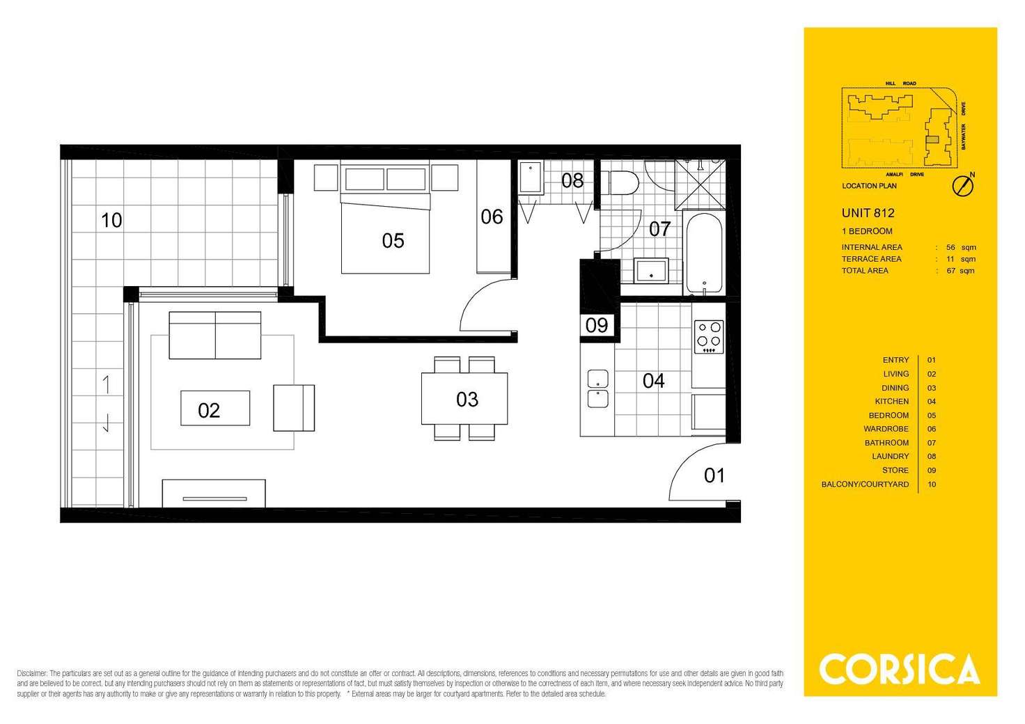 Floorplan of Homely apartment listing, 812/6 Baywater Drive, Wentworth Point NSW 2127