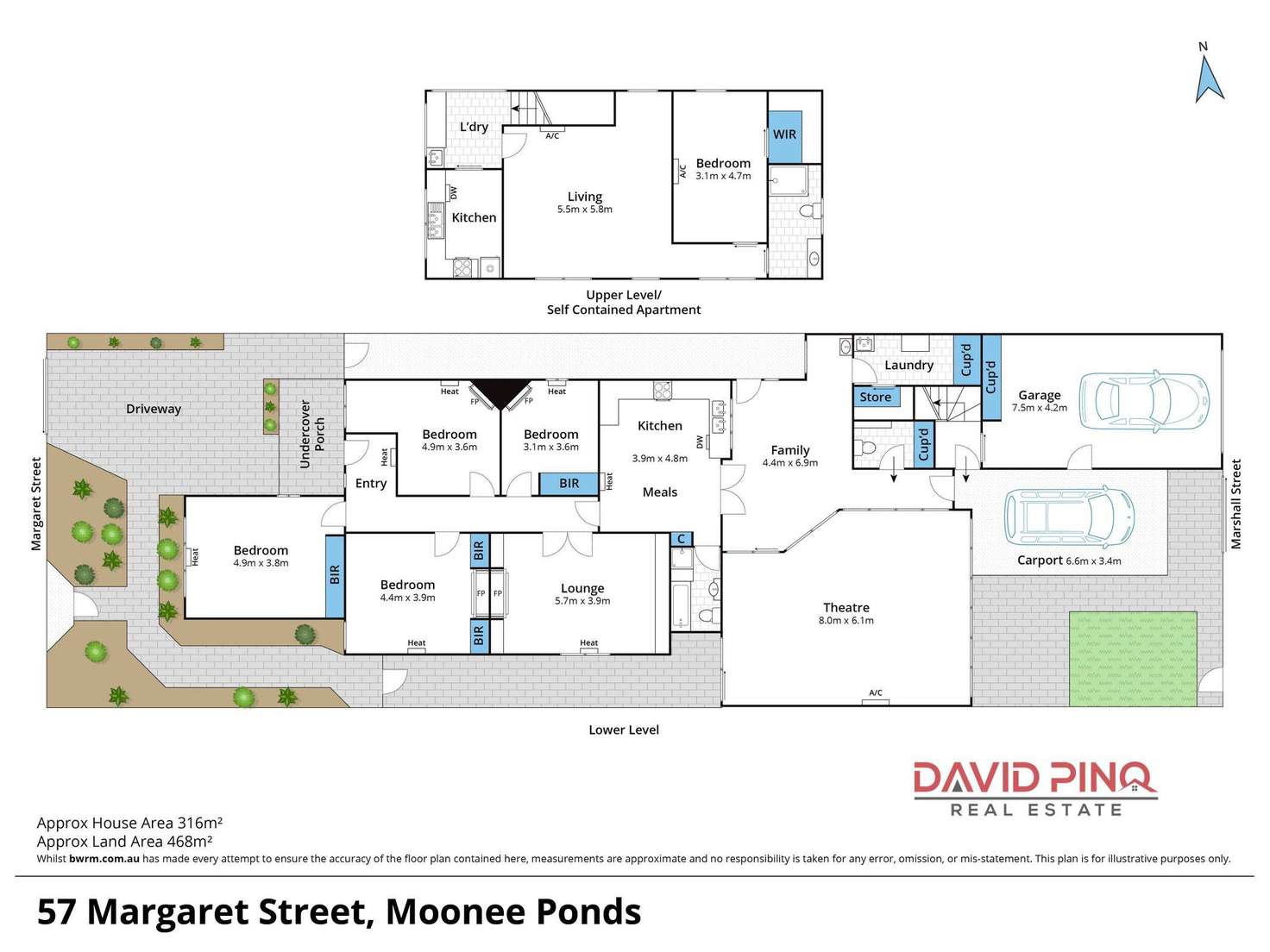 Floorplan of Homely house listing, 57 Margaret Street, Moonee Ponds VIC 3039