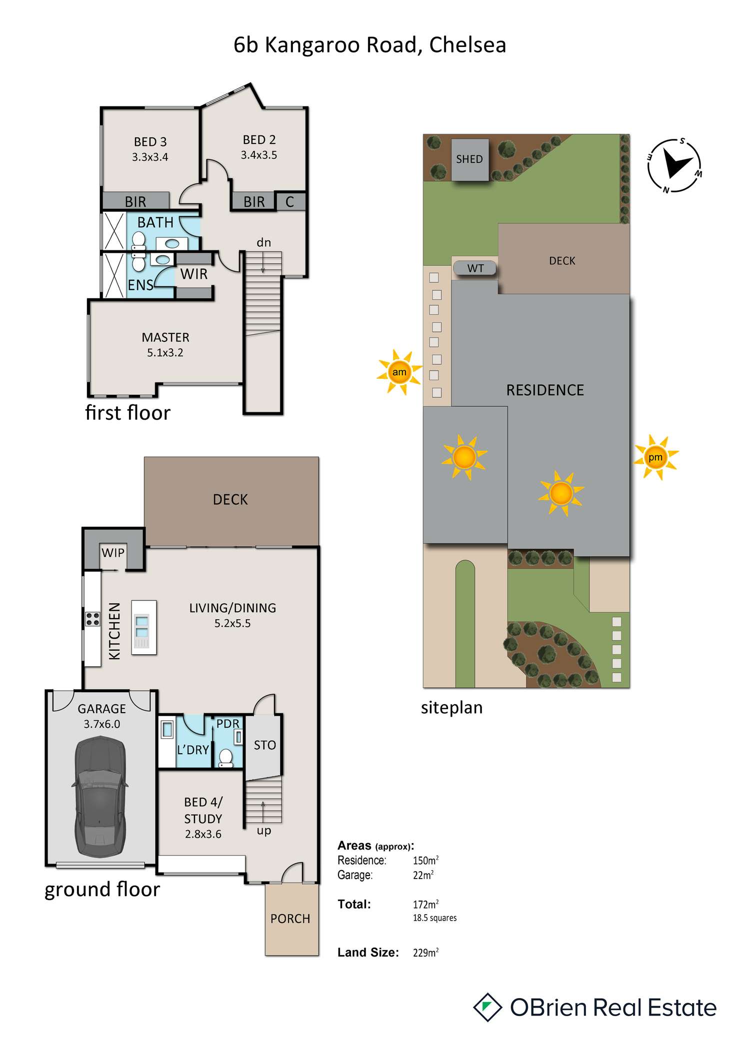 Floorplan of Homely house listing, 6B Kangaroo Road, Chelsea VIC 3196