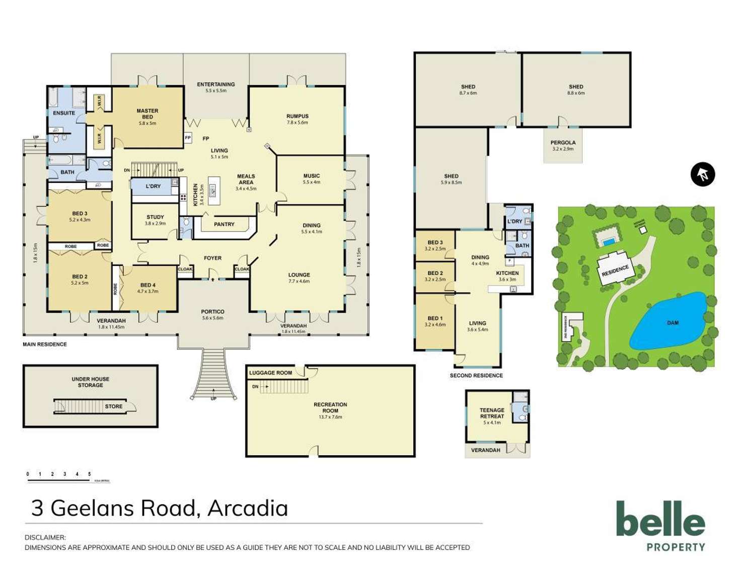 Floorplan of Homely acreageSemiRural listing, 3 Geelans Road, Arcadia NSW 2159