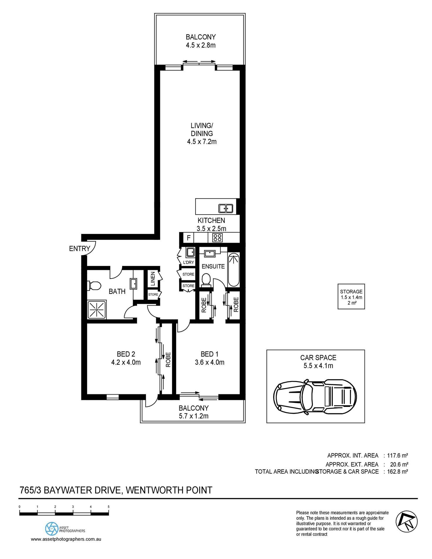 Floorplan of Homely apartment listing, 765/3 Baywater Drive, Wentworth Point NSW 2127